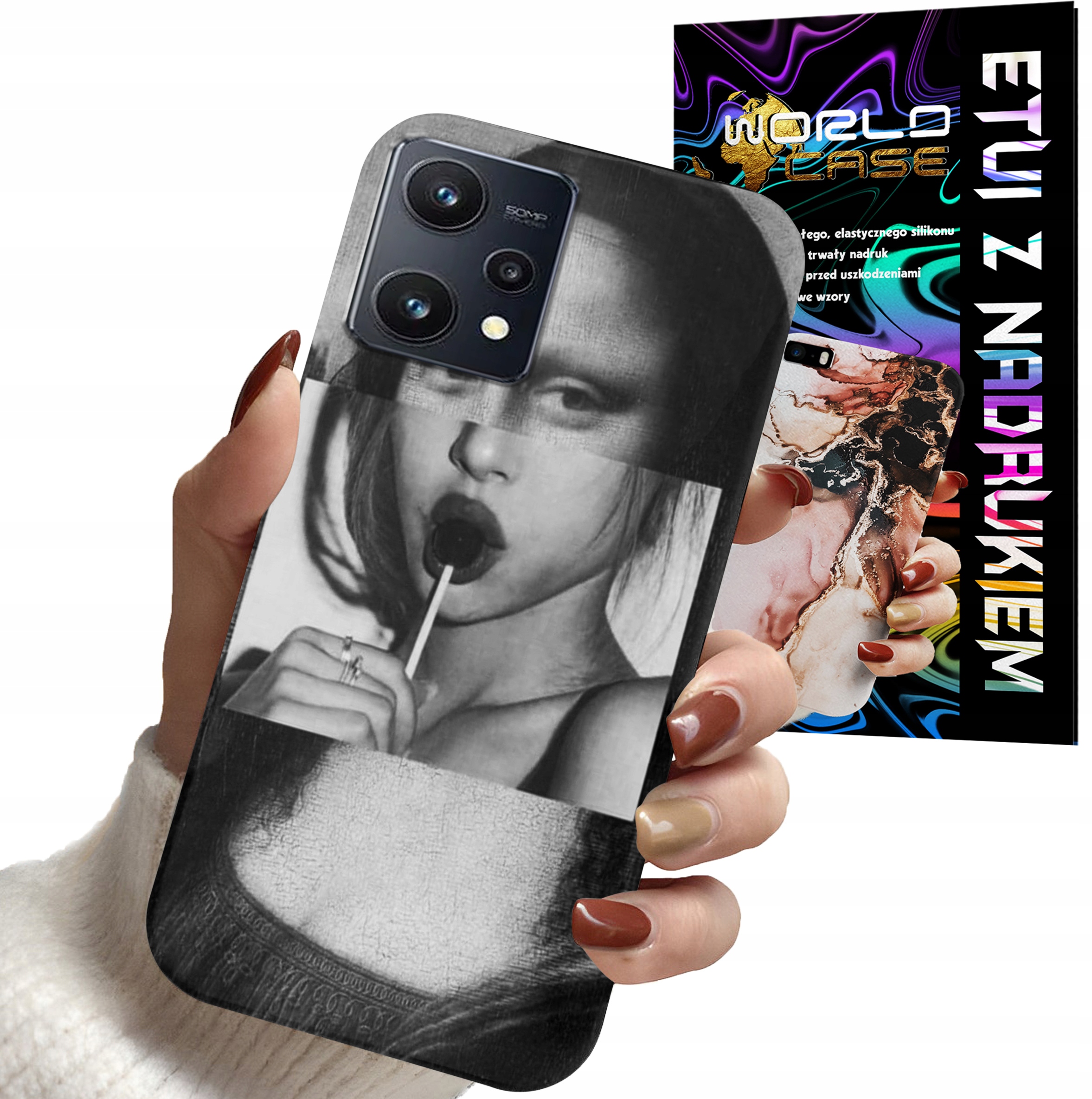 ETUI CASE DO REALME 9 PRO - MONA LISA WZORY DLA KOBIET PLECKI OBUDOWA