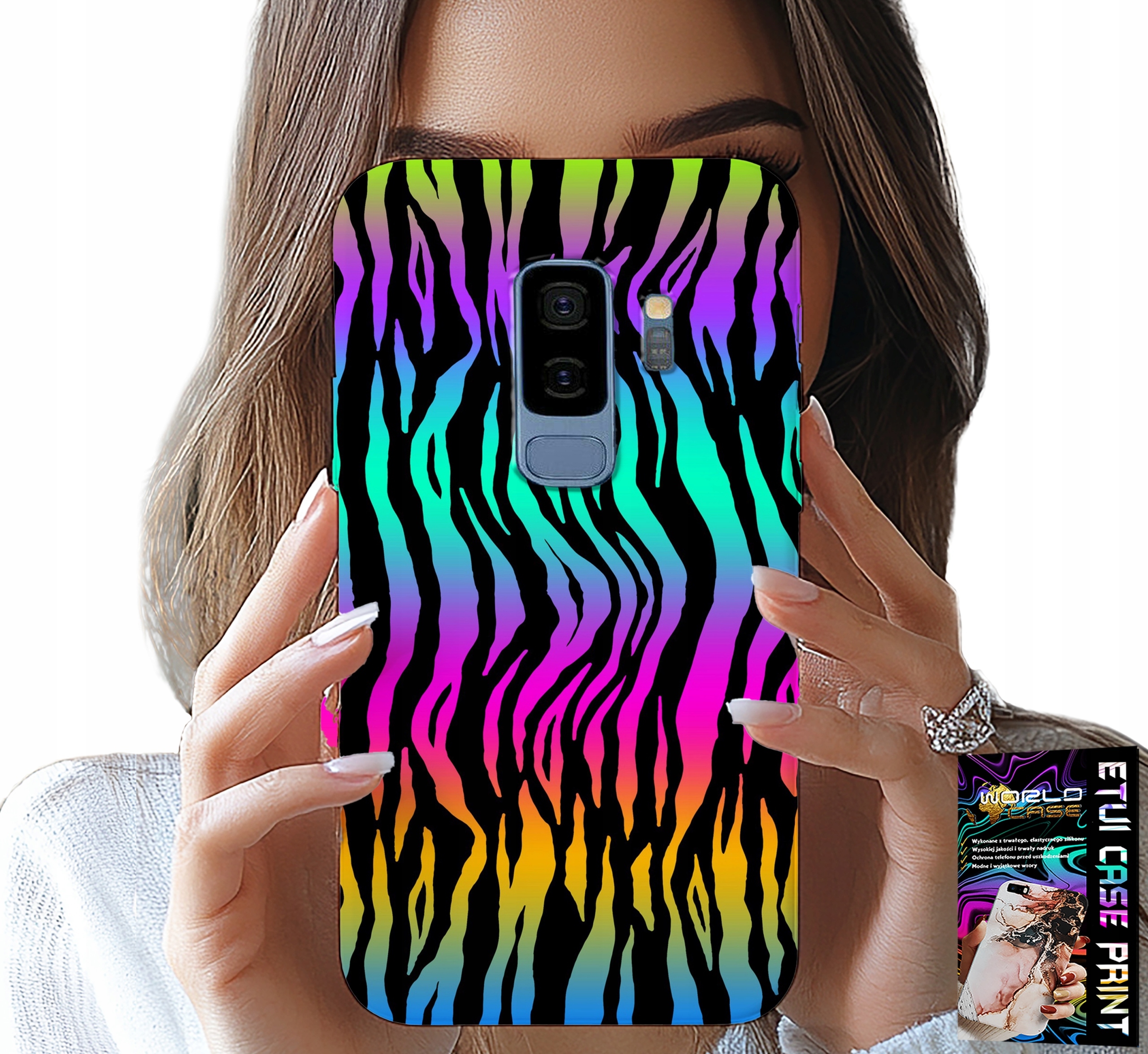 ETUI DO SAMSUNG GALAXY S9 PLUS - ABSTRAKCYJNE KOLOROWE WZORY CASE + FOLIA