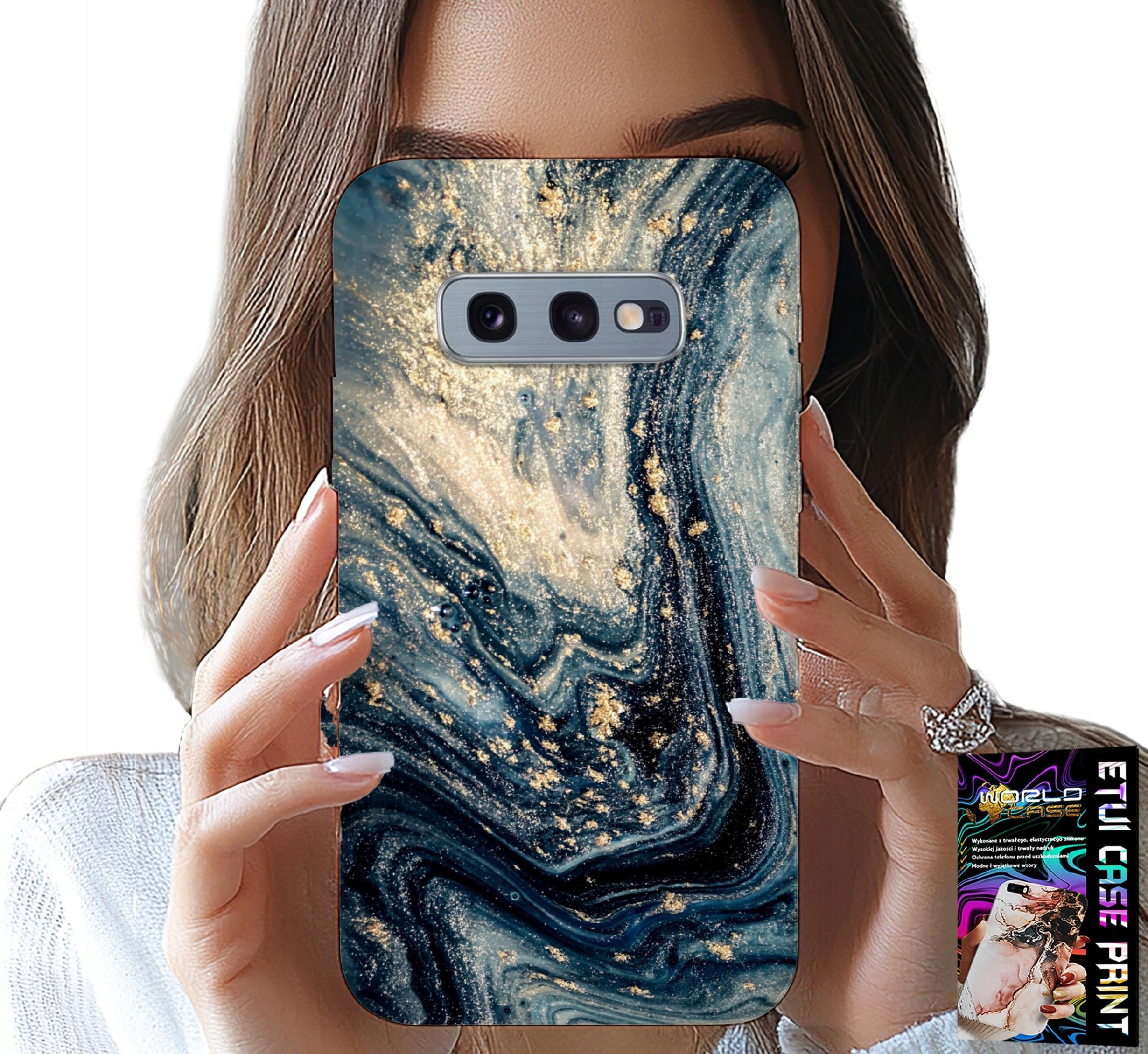 ETUI DO SAMSUNG GALAXY S10E - KAMIENNE ELEGANCKIE WZORY OBUDOWA CASE