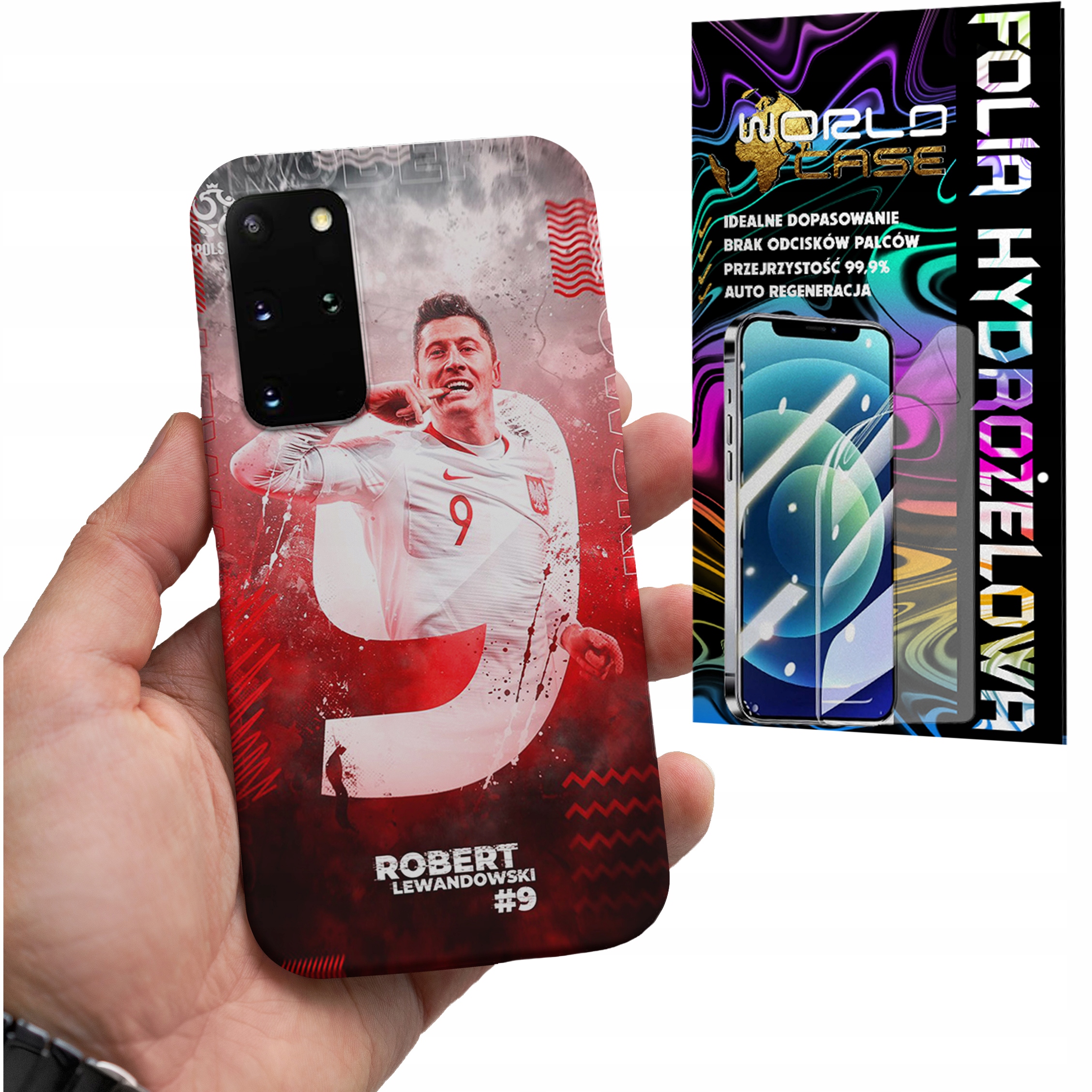 ETUI DO SAMSUNG S20+ plus - FC BARCELONA LEWANDOWSKI PIŁKARSKIE + FOLIA