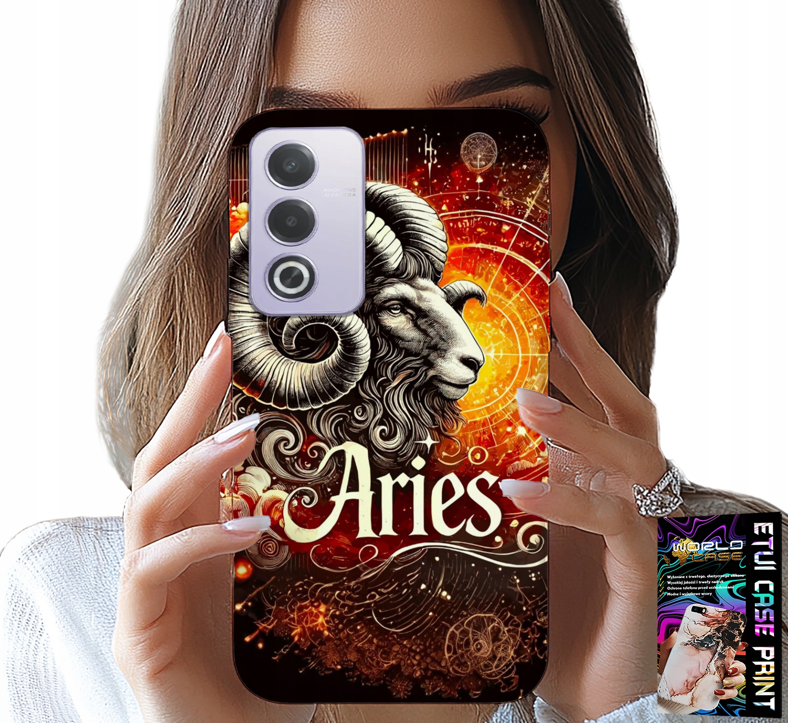 ETUI DO OPPO A80 5G - ZNAK ZODIAKU, KOZIOROŻEC, ASTRONOMIA