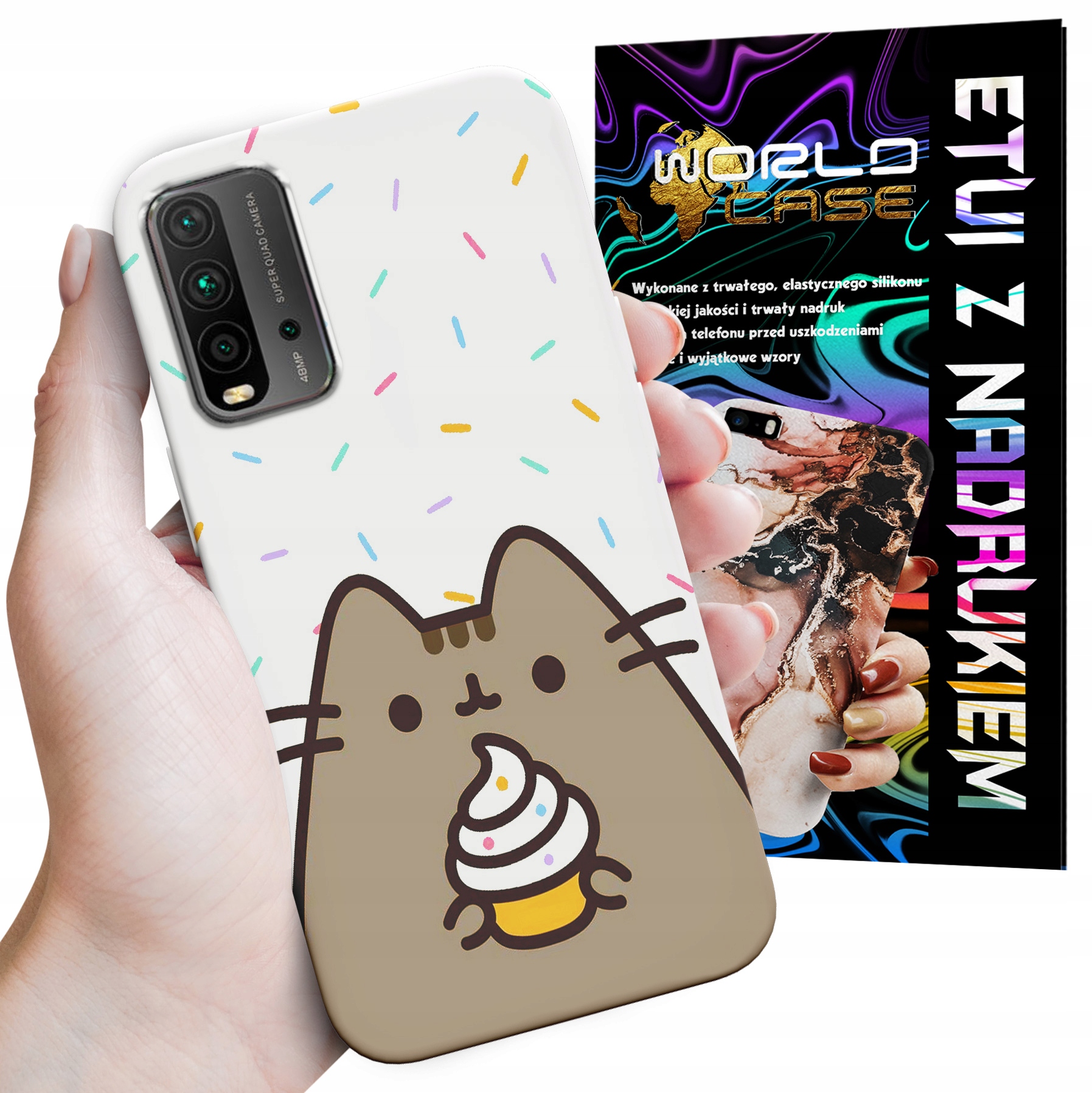 ETUI CASE DO XIAOMI REDMI 9T - SŁODKI KOTEK KOT OBUDOWA PLECKI