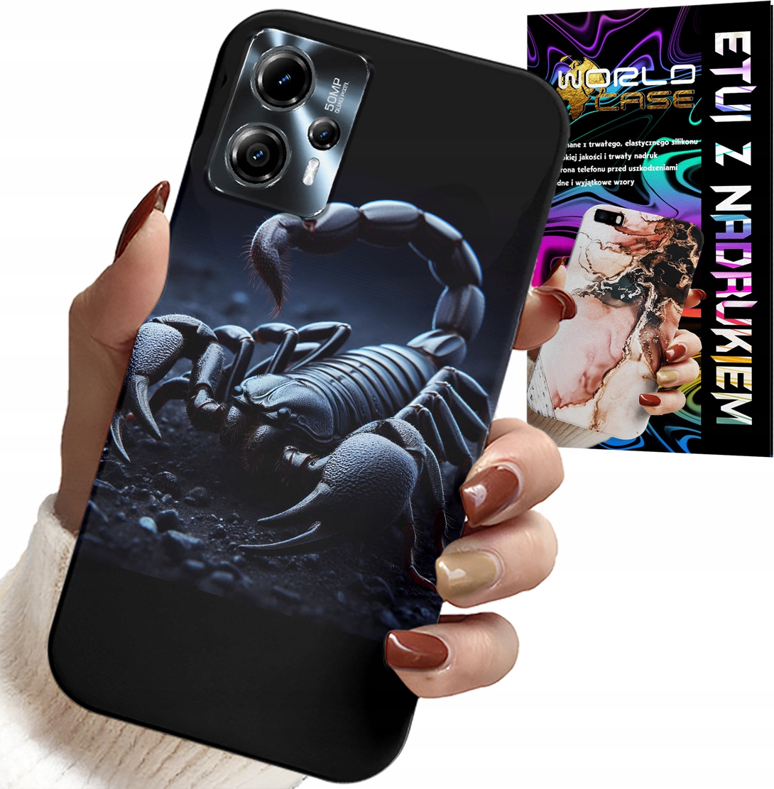 ETUI DO MOTOROLA G13 / G23 - SKORPION, SKORPIONY + FOLIA HYDROŻEL