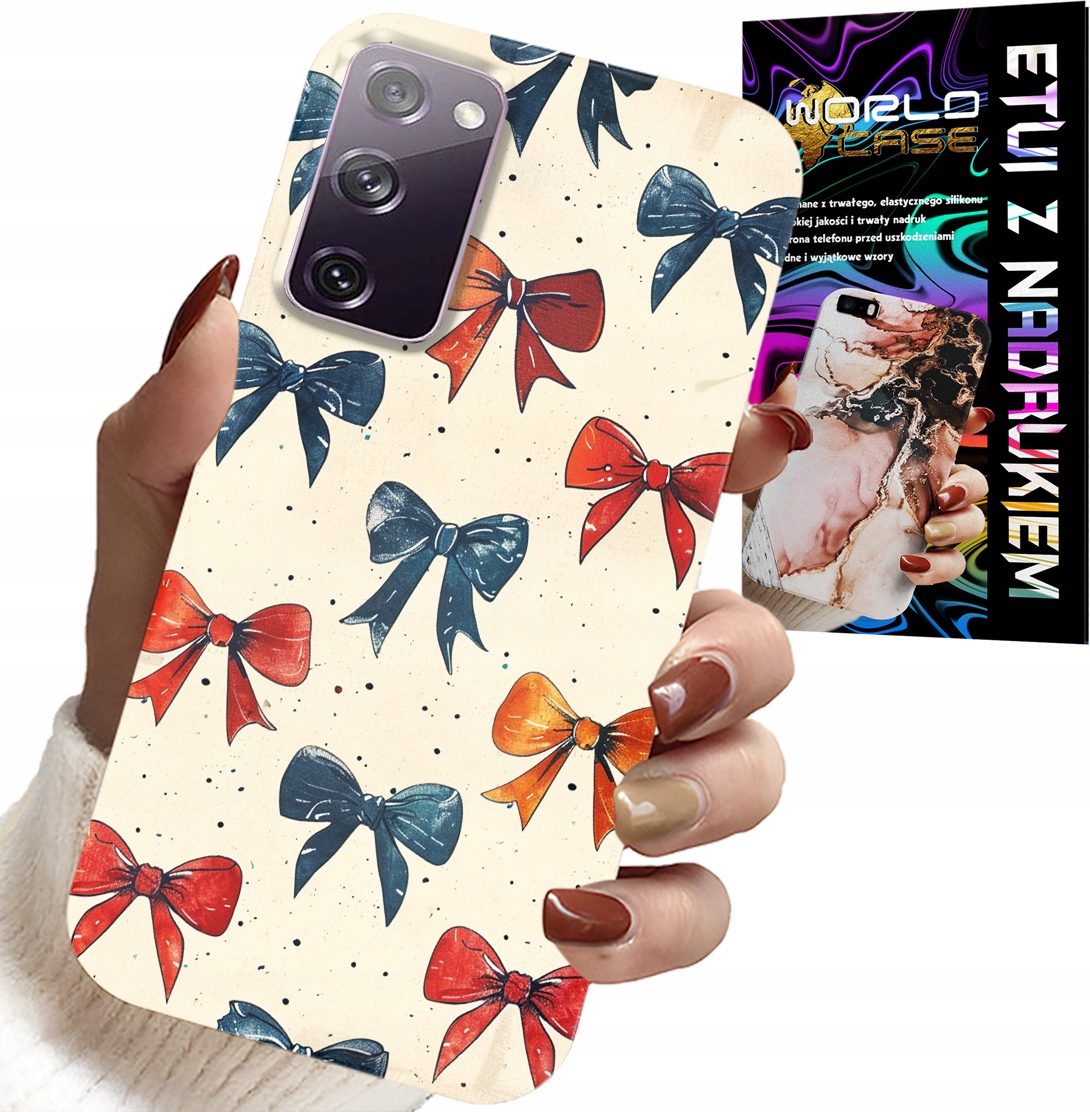 ETUI DO SAMSUNG GALAXY S20 FE - KOLOROWE WSTĄŻKI WSTĄŻKA MODNE WZORY