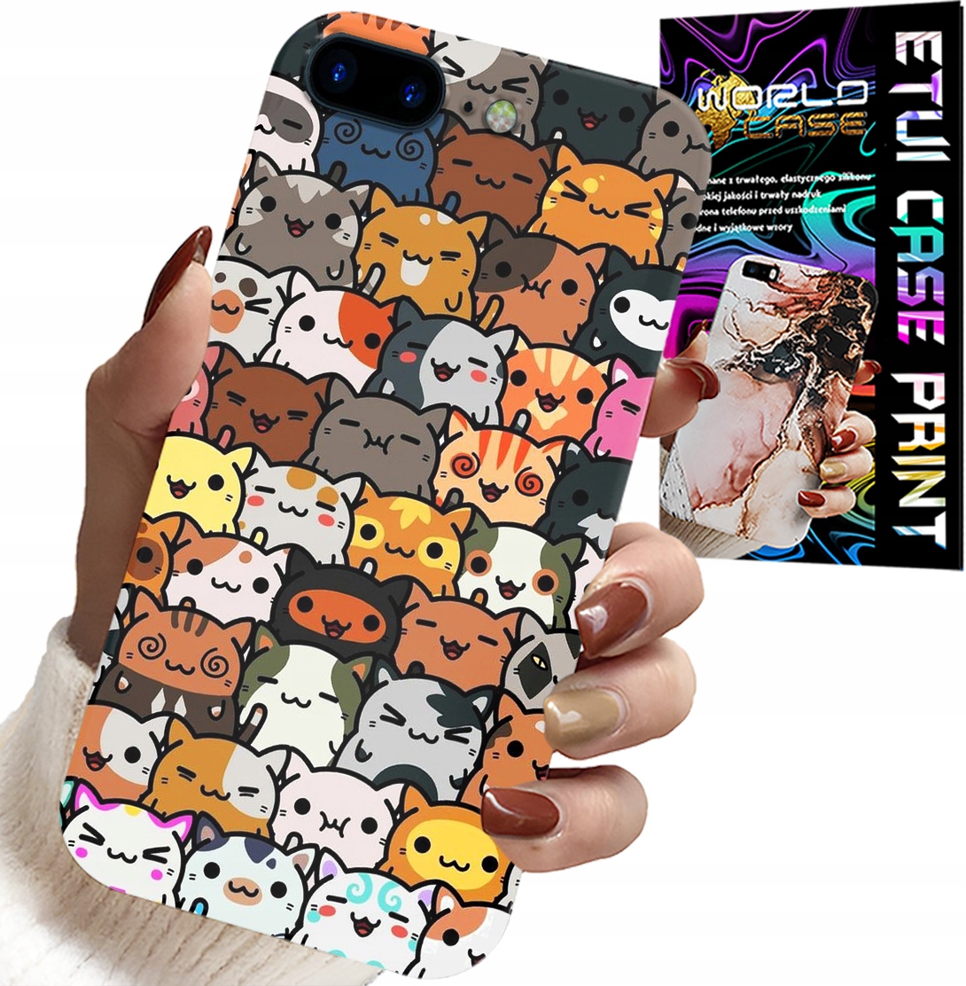 ETUI DO IPHONE ( 7 PLUS ) - PLECKI W SŁODKIE KOTKI, KOTY, OBUDOWA