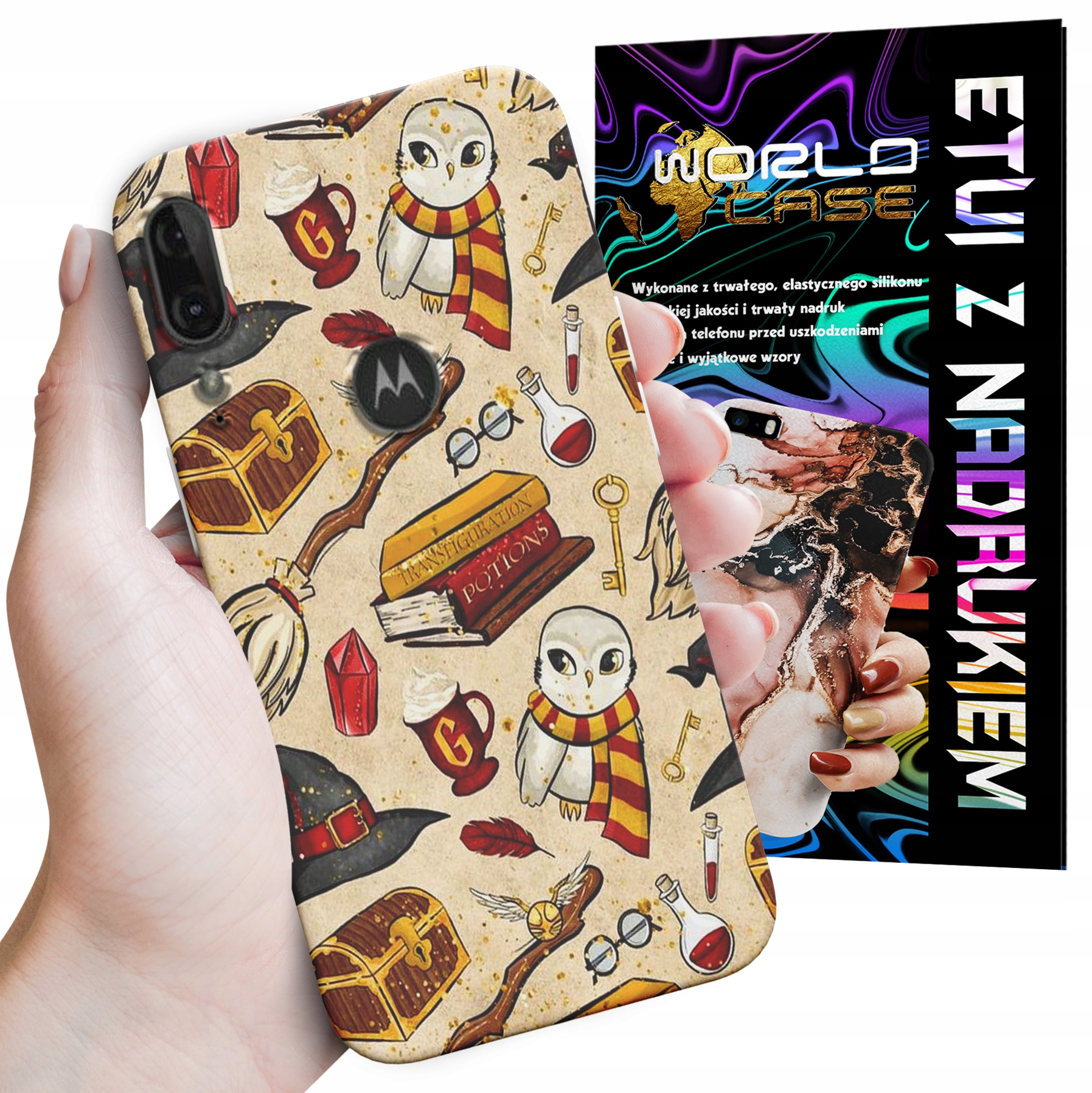 ETUI CASE DO MOTOROLA E6 PLUS - WZORY DLA FANÓW ŚWIATA MAGII