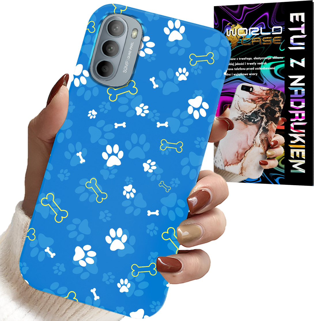 ETUI DO MOTOROLA G31 / G41 - ŁAPKI KOŚCI PIES PATROL WZORY DLA DZIECI