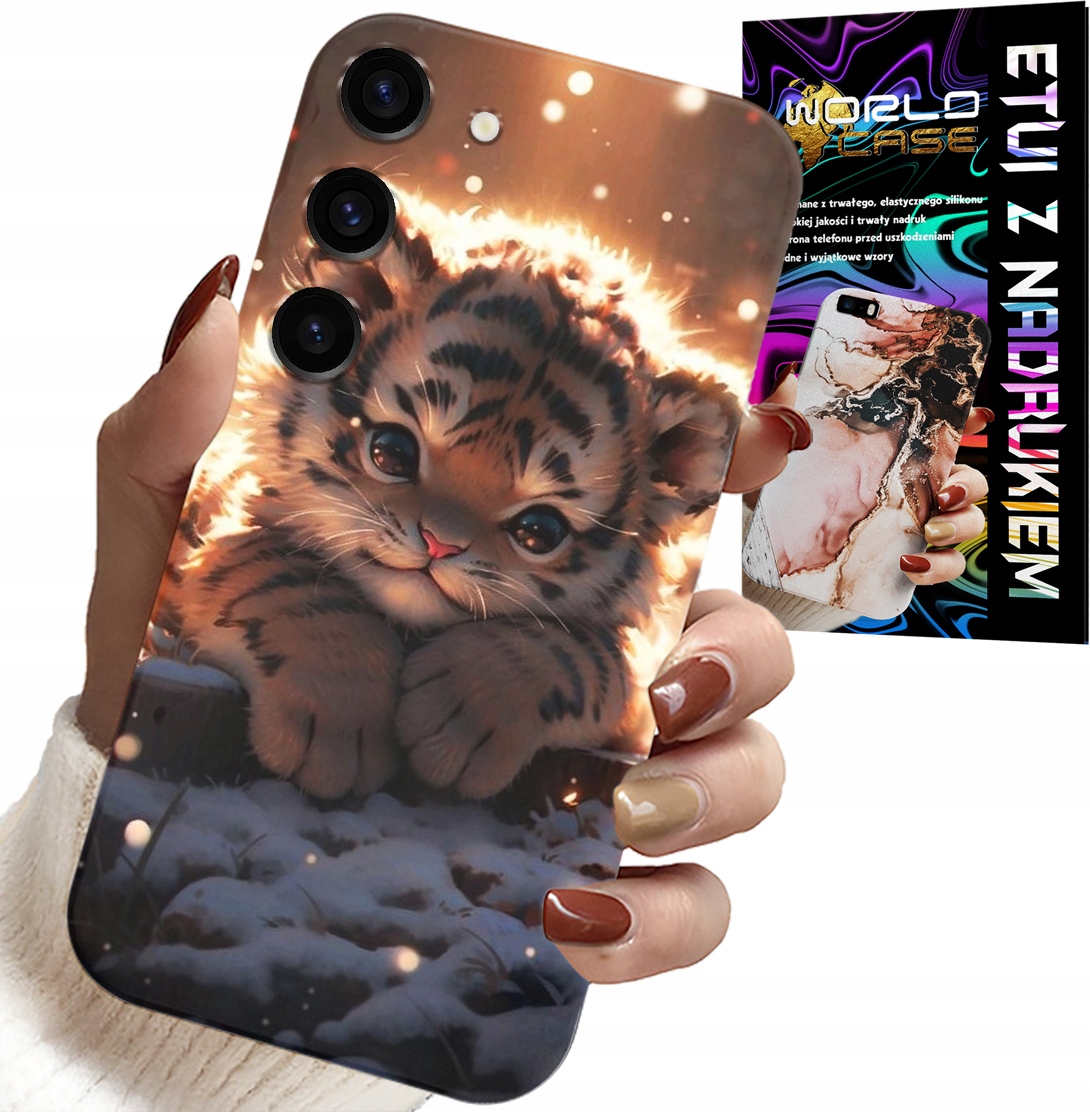 ETUI DO SAMSUNG GALAXY S23 PLUS - Z NADRUKIEM SŁODKI TYGRYSEK OBUDOWA CASE