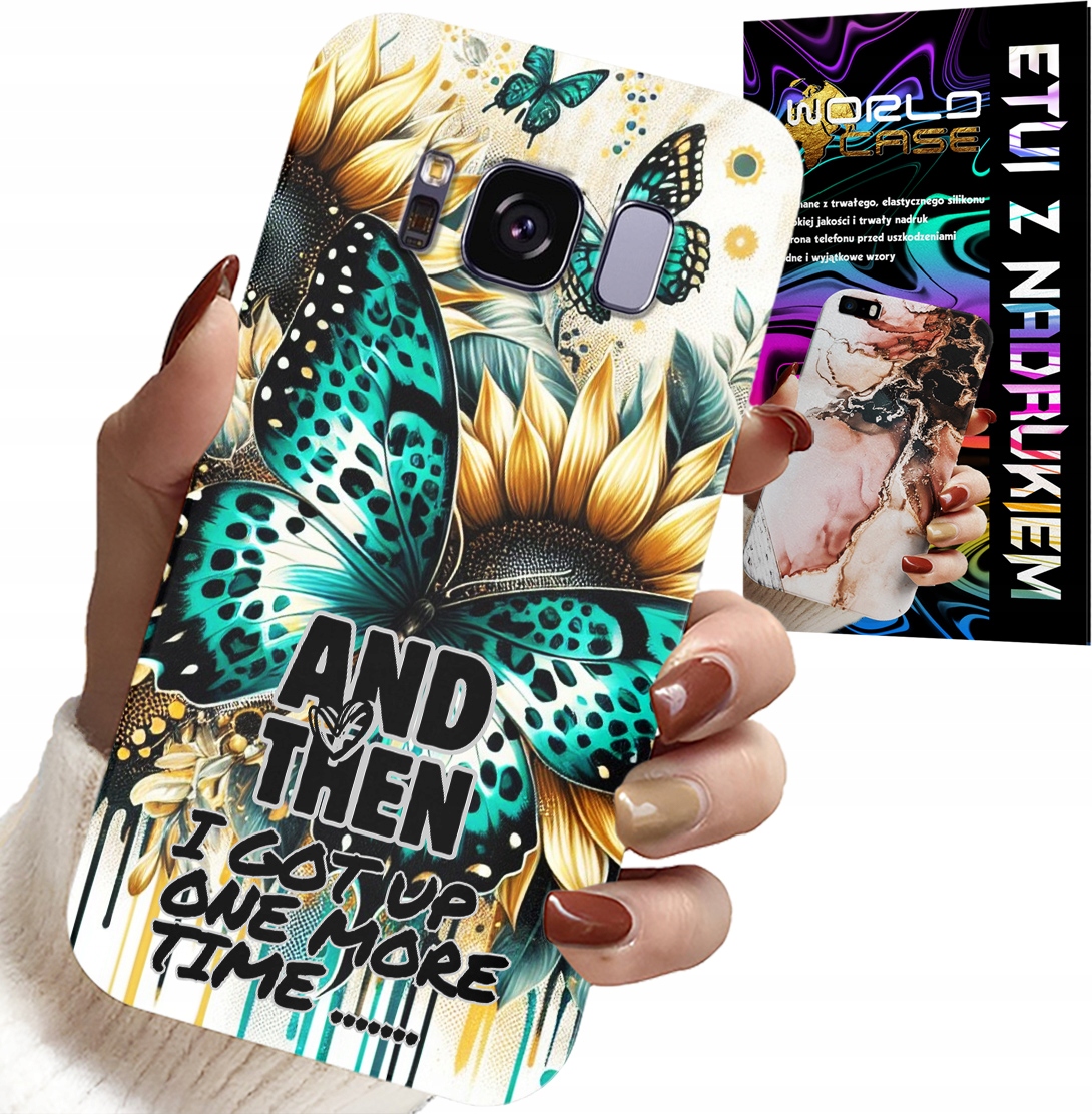 ETUI DO SAMSUNG GALAXY S8 - AND THEN I GOT UP, KOBIECE WZORY + FOLIA