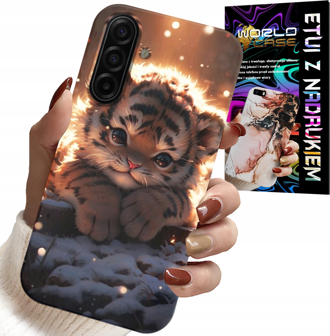 ETUI DO SAMSUNG GALAXY A17 5G - Z NADRUKIEM SŁODKI TYGRYSEK OBUDOWA CASE