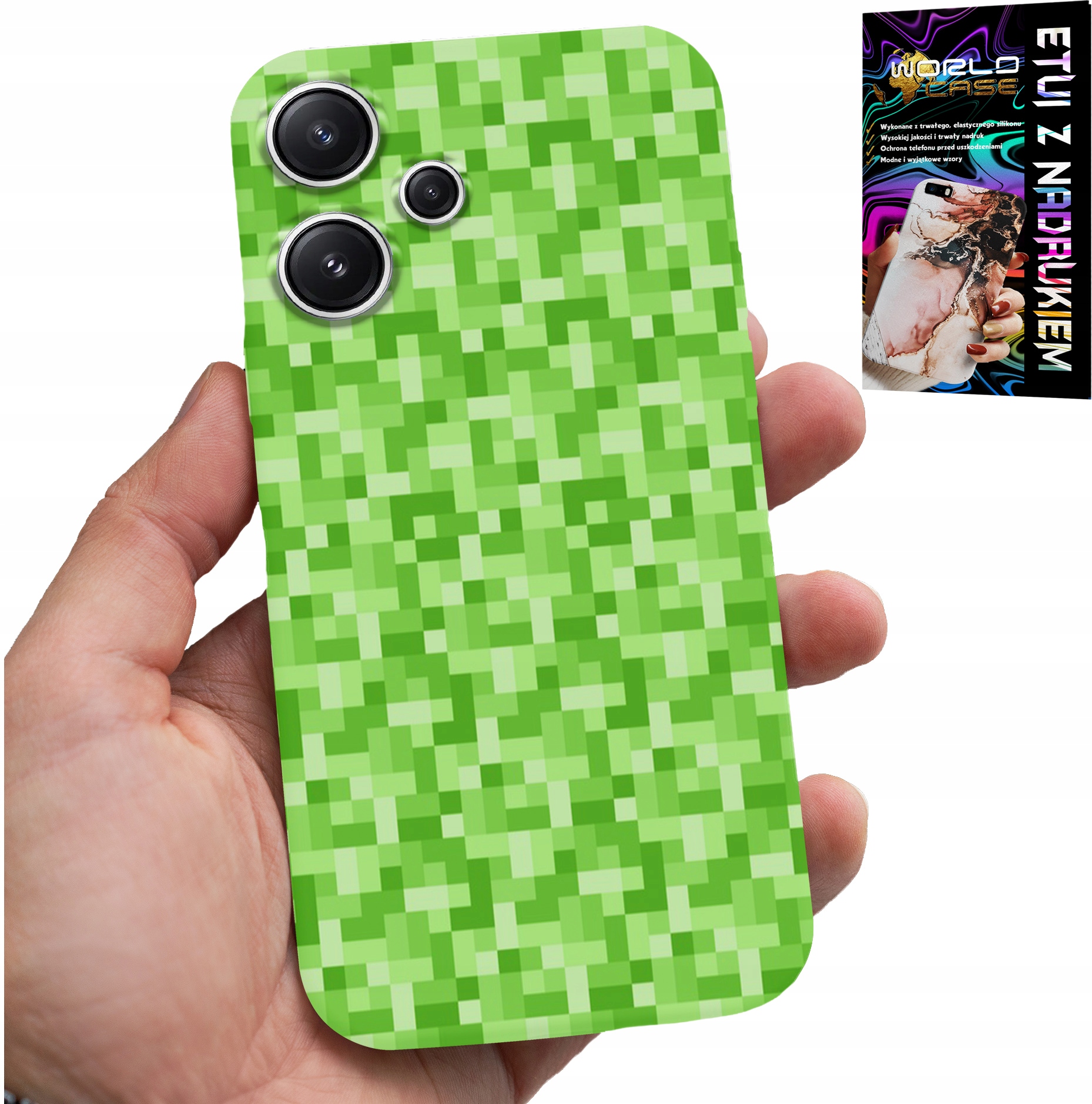 ETUI DO XIAOMI NOTE 13 PRO+ - WZORY Z GIER Z GRY PIKSEL PIKSELE PLECKI