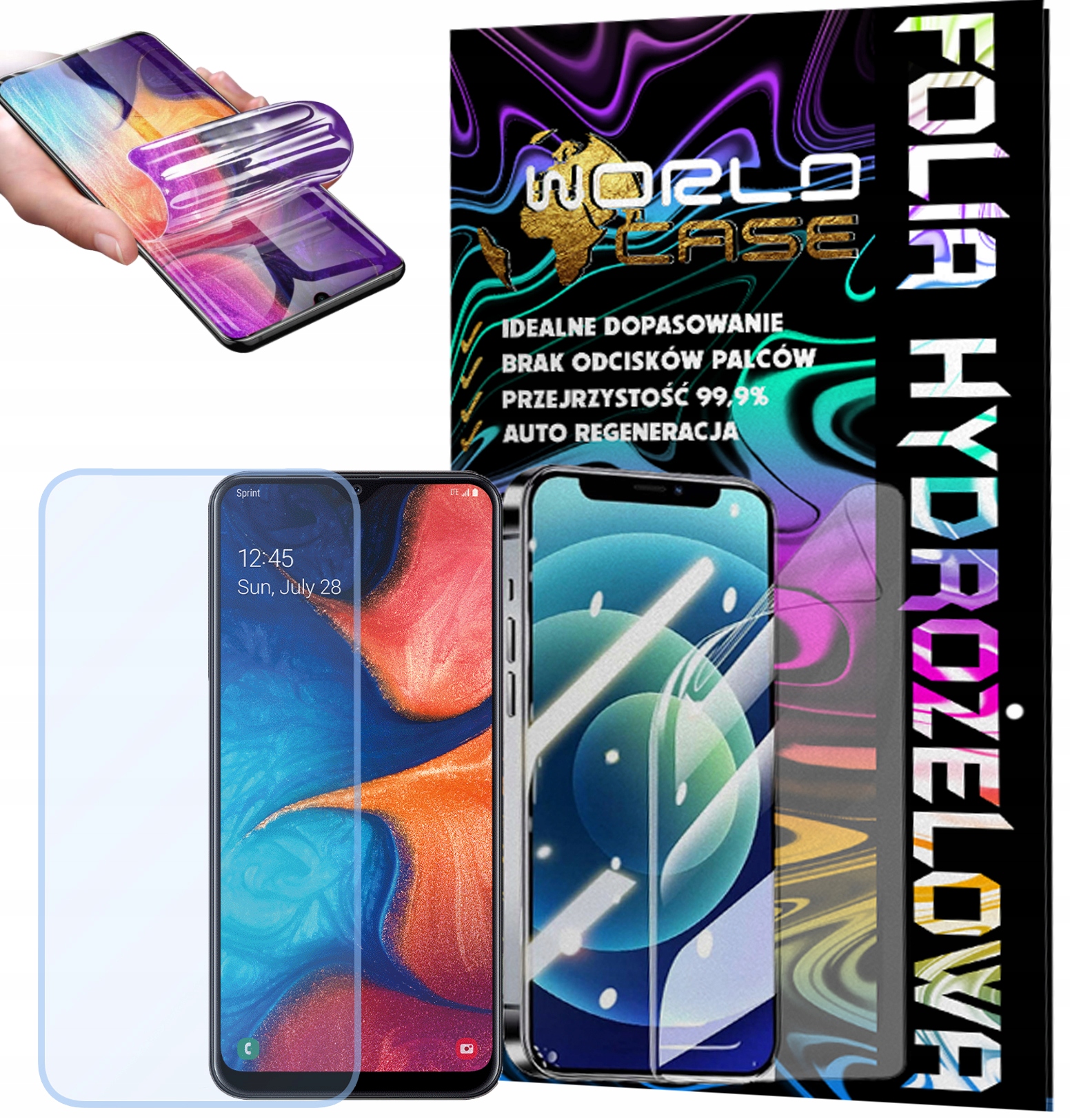 FOLIA HYDROŻELOWA OCHRONNA DO SAMSUNG A20e NA EKRAN MOCNA