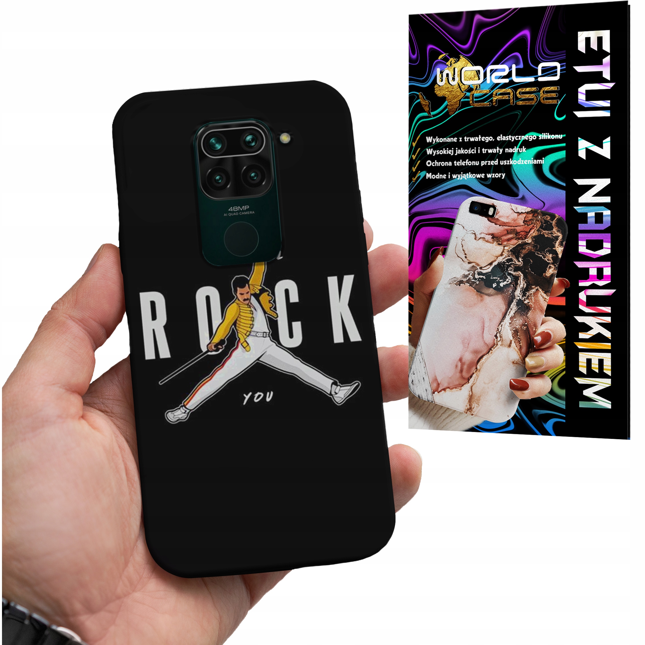 ETUI CASE DO XIAOMI NOTE 9 PRO - ROCK KAPELE WZORY FAN POKROWEIC PLECKI