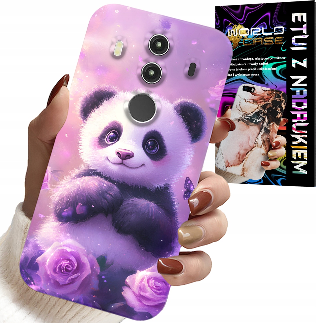 ETUI DO HUAWEI MATE 10 PRO - SŁODKA PANDA WZORY DLA DZIECI + FOLIA
