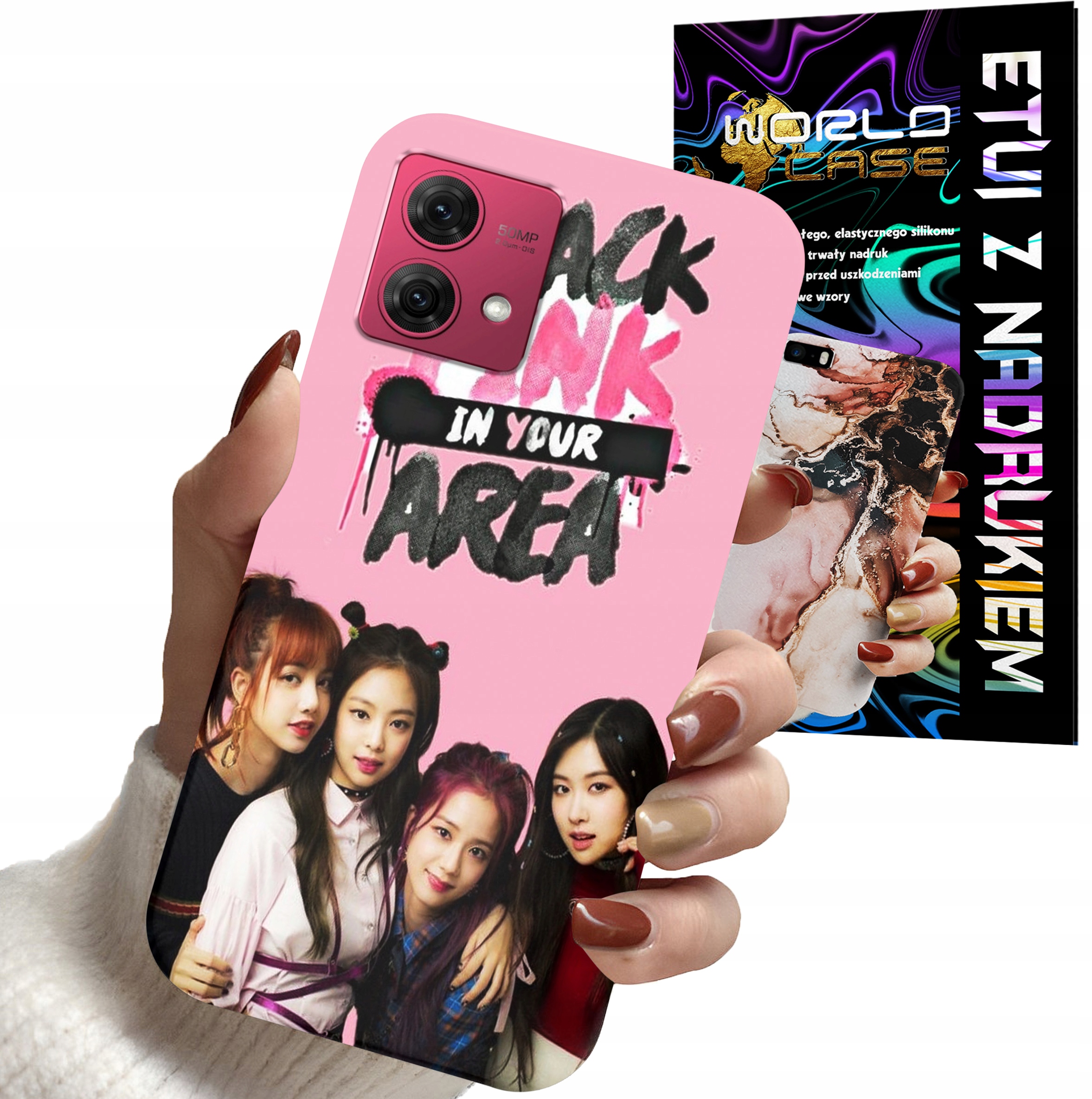 ETUI CASE DO MOTOROLA EDGE 40 NEO - BLACKPINK DAMSKIE WZORY KPOP BTS