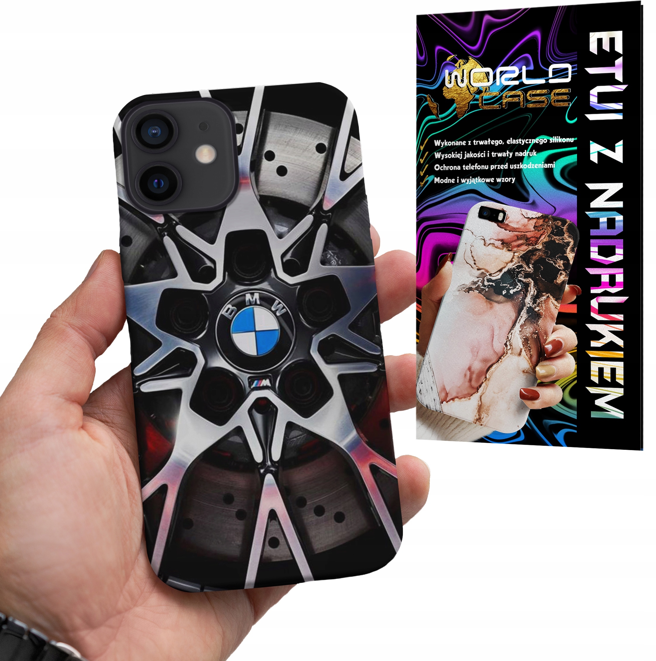 ETUI CASE DO IPHONE 12 - BMW FELHGA AUTO FAN WZORY MERCEDES ITP