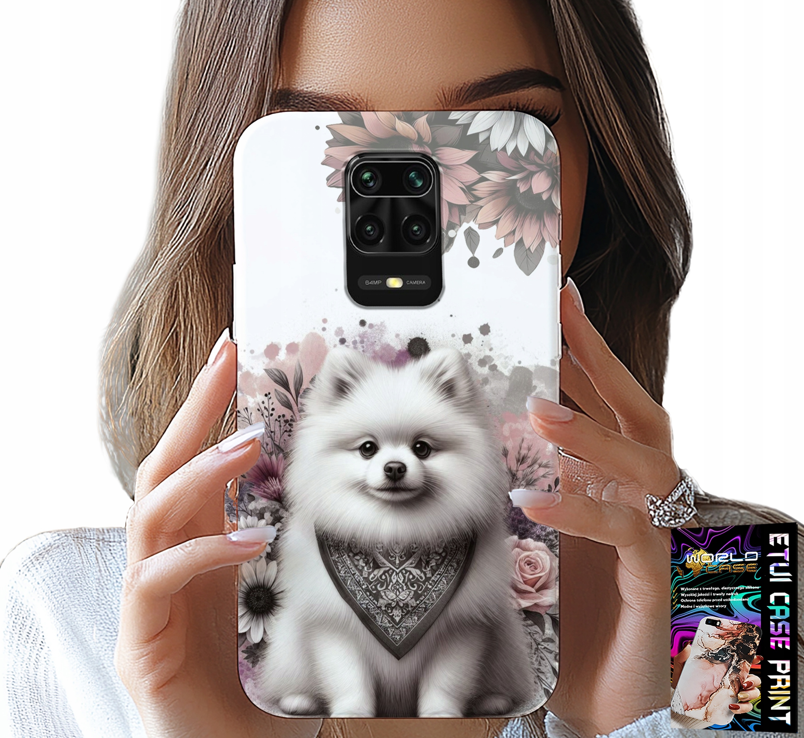 ETUI DO XIAOMI NOTE 9 PRO / 9S - POMERANIAN, SZPIC MINIATUROWY, RASY PSÓW