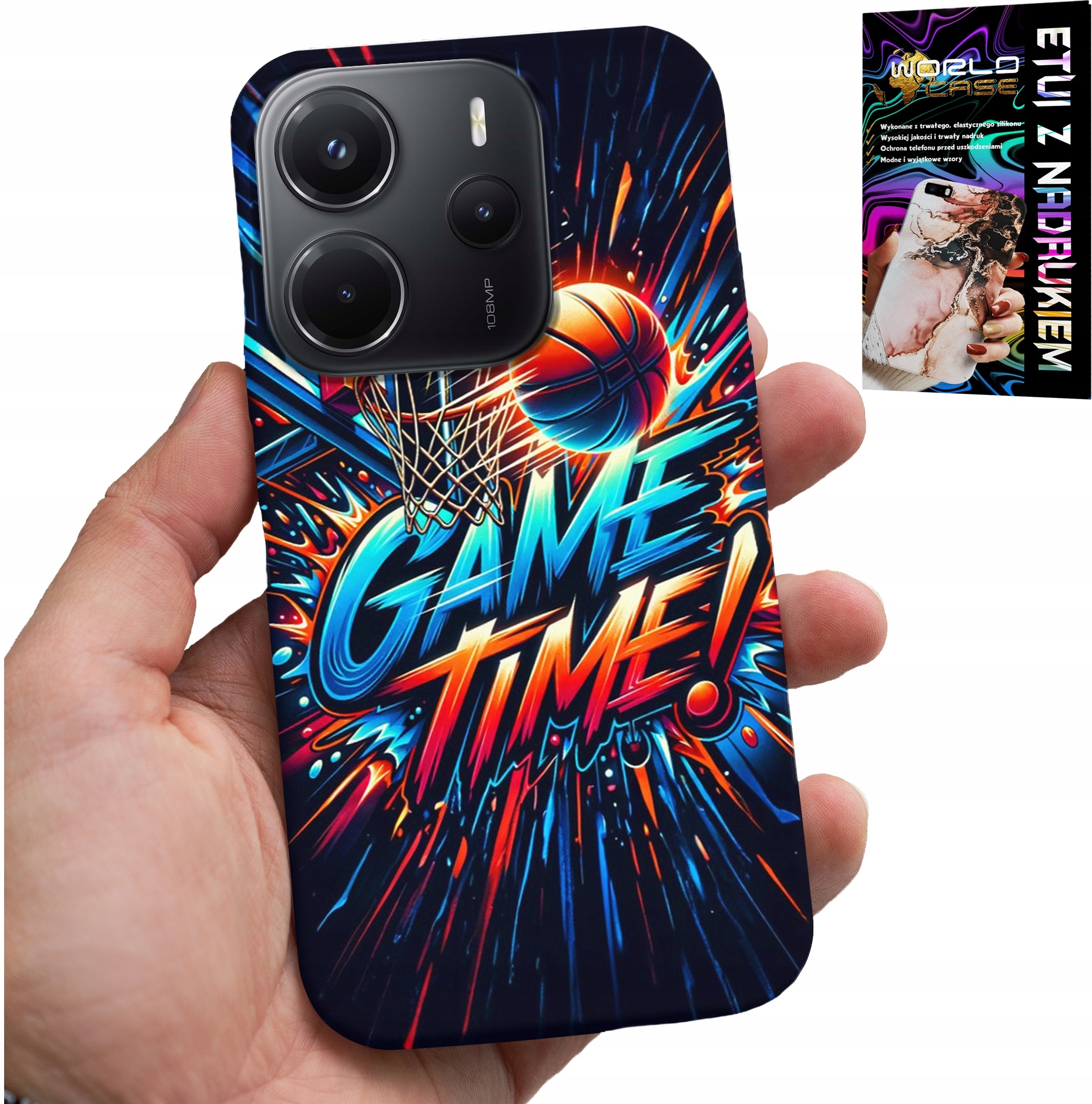 ETUI DO XIAOMI NOTE 14 4G - KOSZYKÓWKA NBA FAN 23 GAME TIME, OBUDOWA