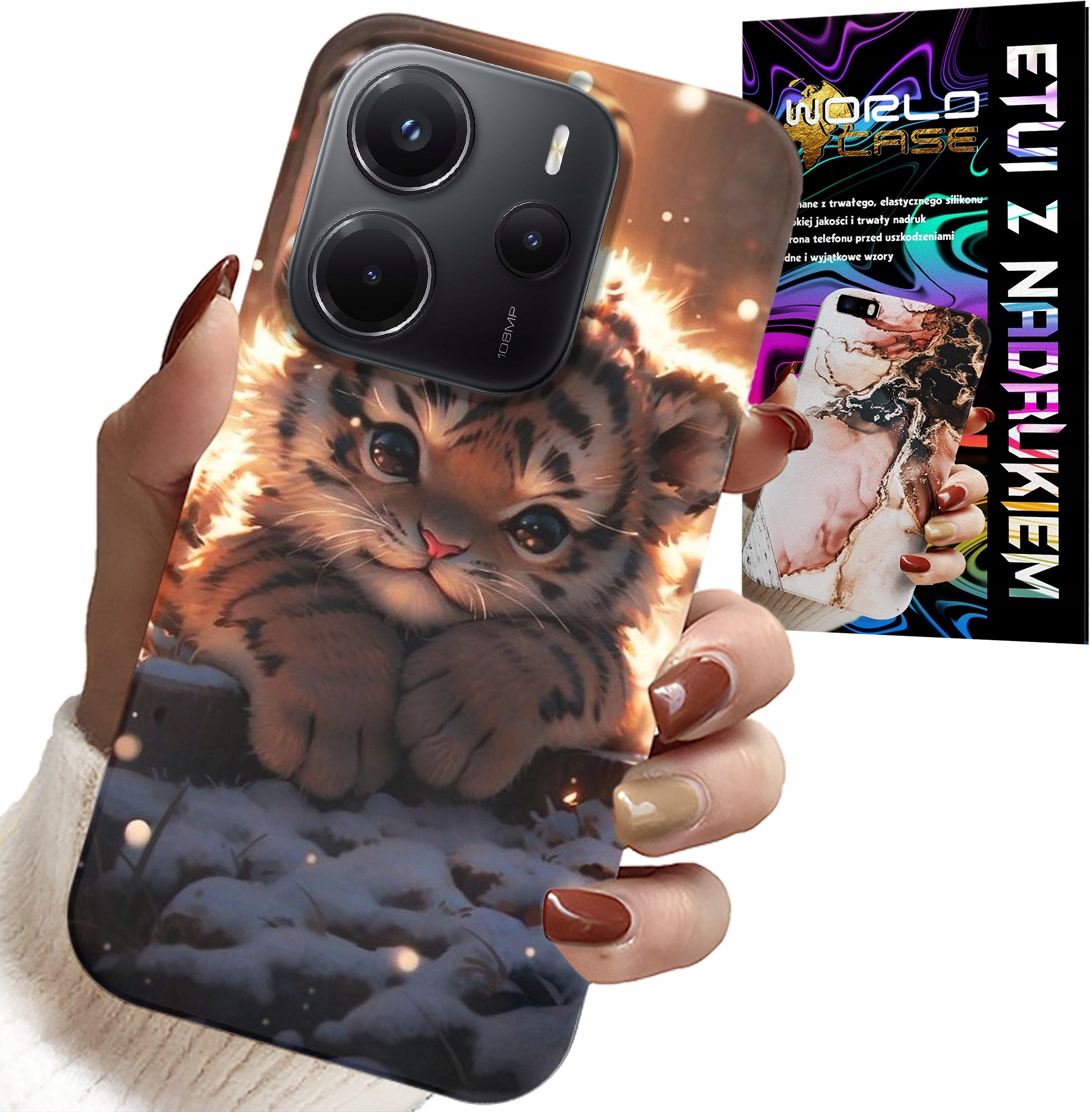 ETUI DO XIAOMI NOTE 14 4G - Z NADRUKIEM SŁODKI TYGRYSEK OBUDOWA CASE