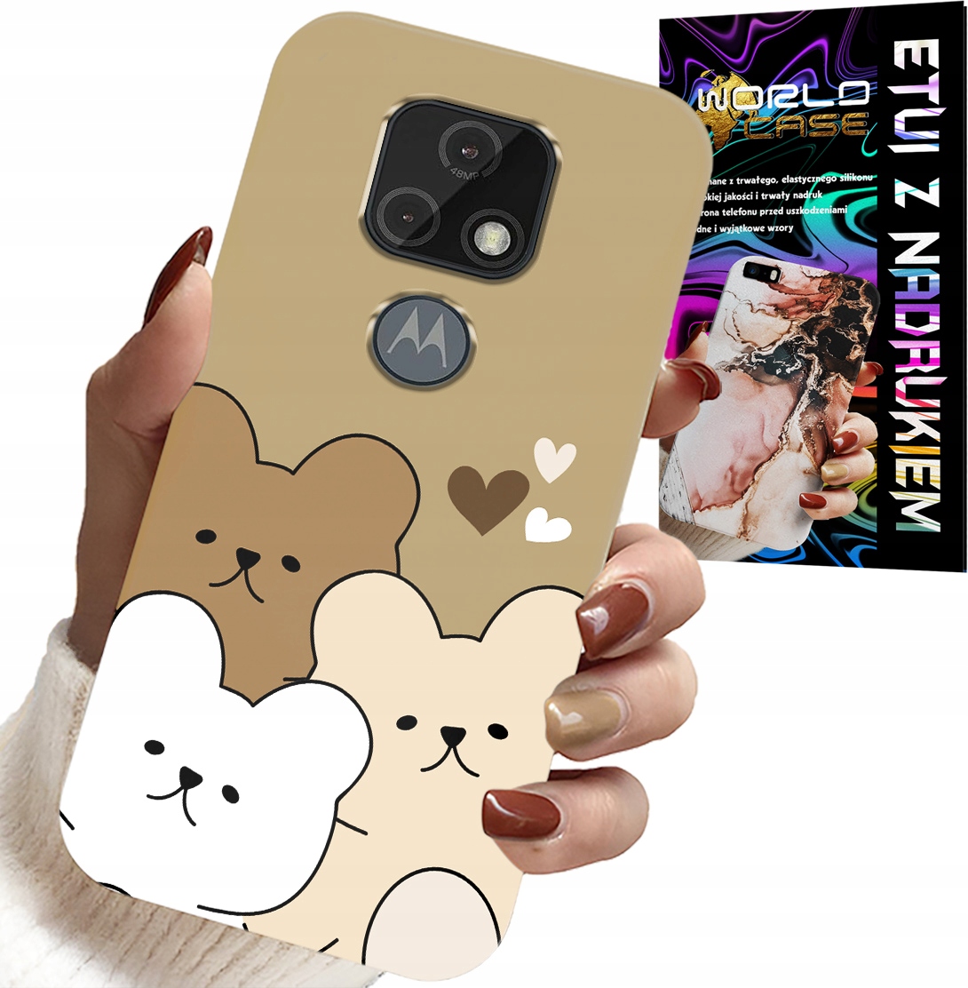 ETUI DO MOTOROLA MOTO E7 PLUS - MIŚ, MISIE WZORY DLA NAJMŁODSZYCH DZIECI