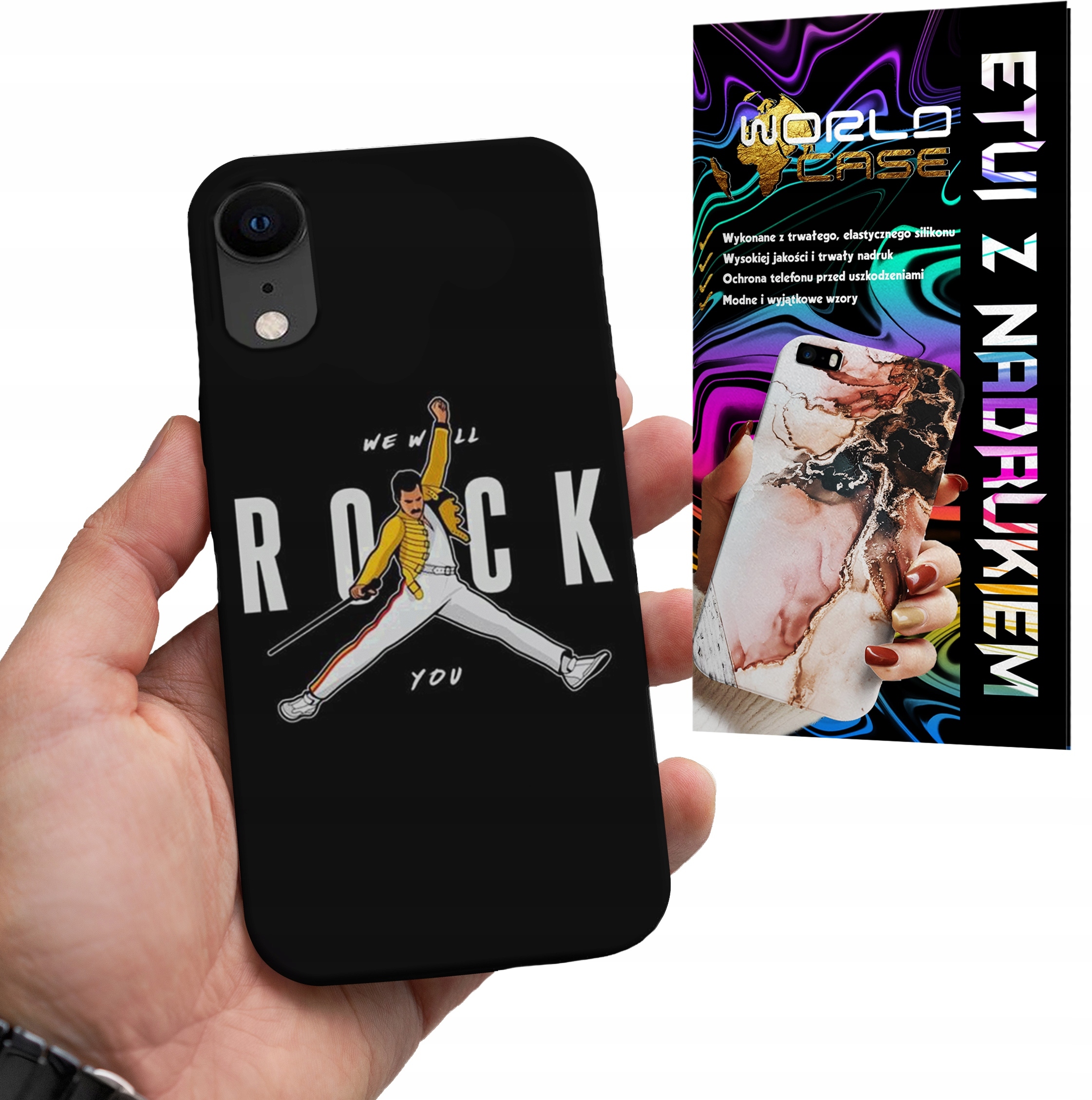 ETUI CASE DO IPHONE XR - ROCK KAPELE WZORY FAN POKROWEIC PLECKI