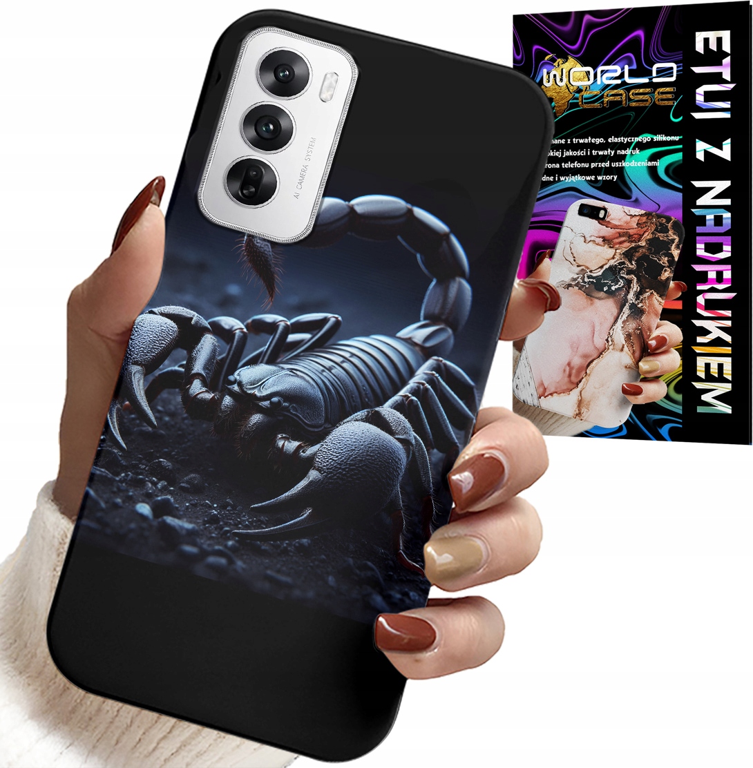 ETUI DO OPPO RENO12 PRO 5G - SKORPION, SKORPIONY + FOLIA HYDROŻEL