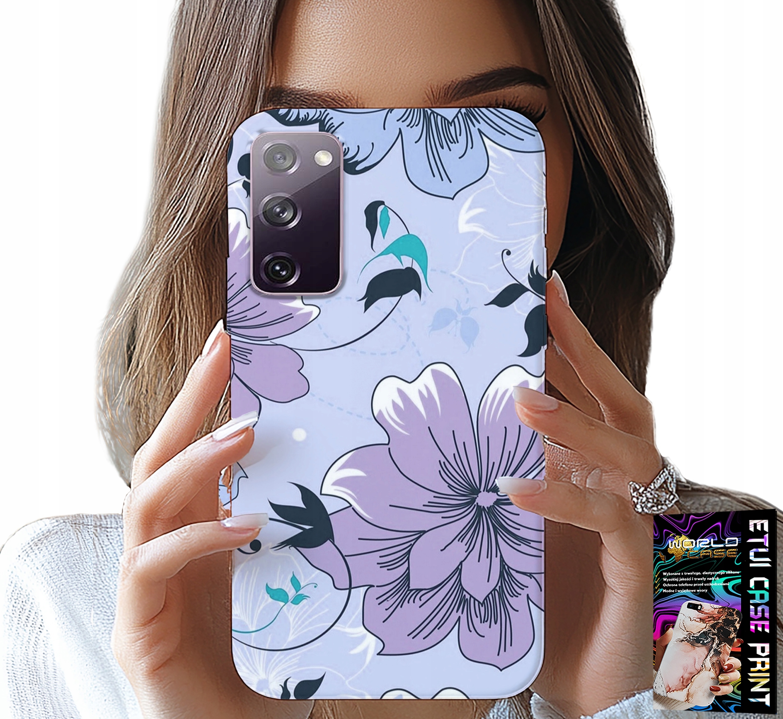 ETUI DO SAMSUNG GALAXY S20 FE - KWIATKI KWIECISTE MODNE WZORY PLECKI