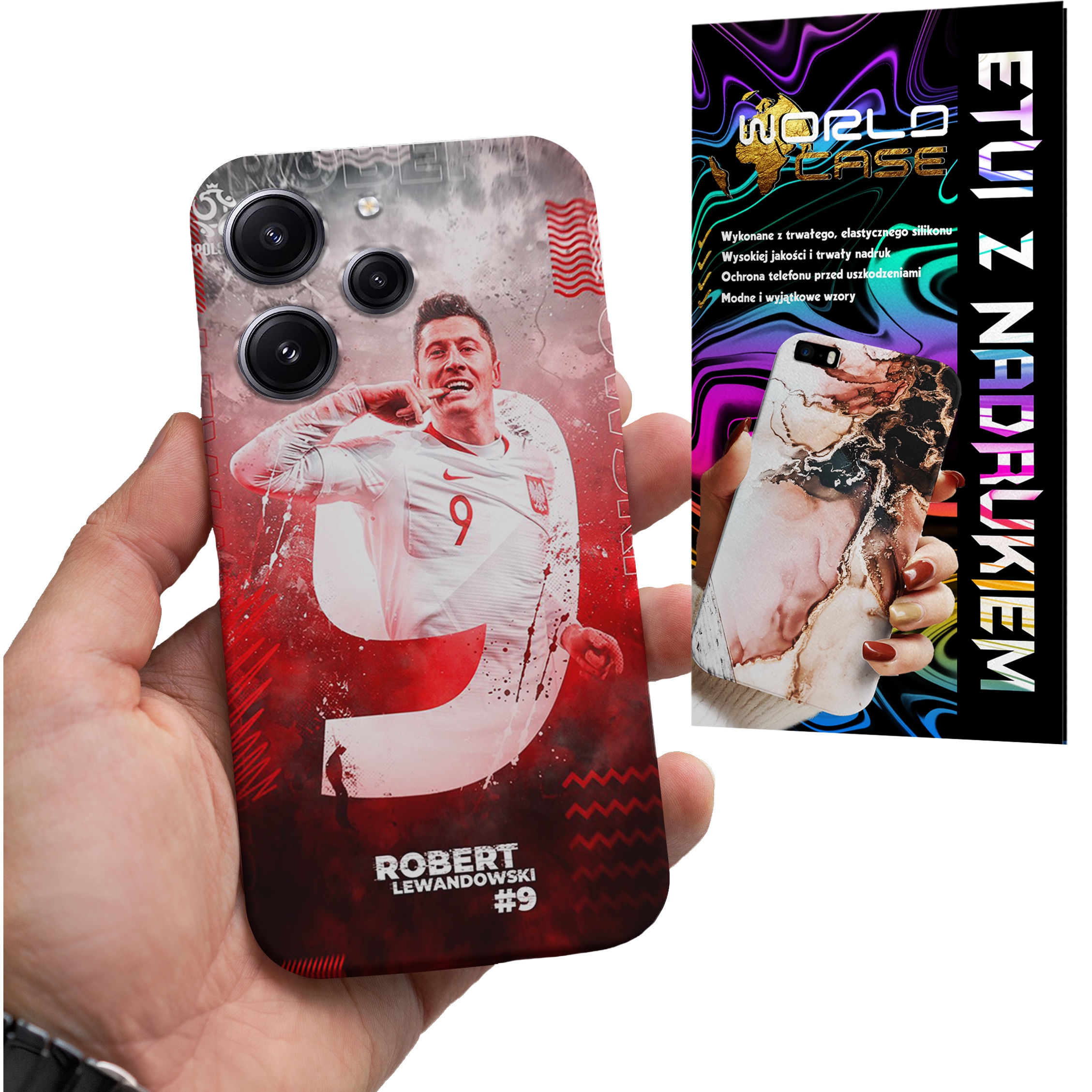 ETUI CASE DO XIAOMI REDMI 12 4G - FC BARCELONA LEWANDOWSKI PIŁKARSKIE WZORY