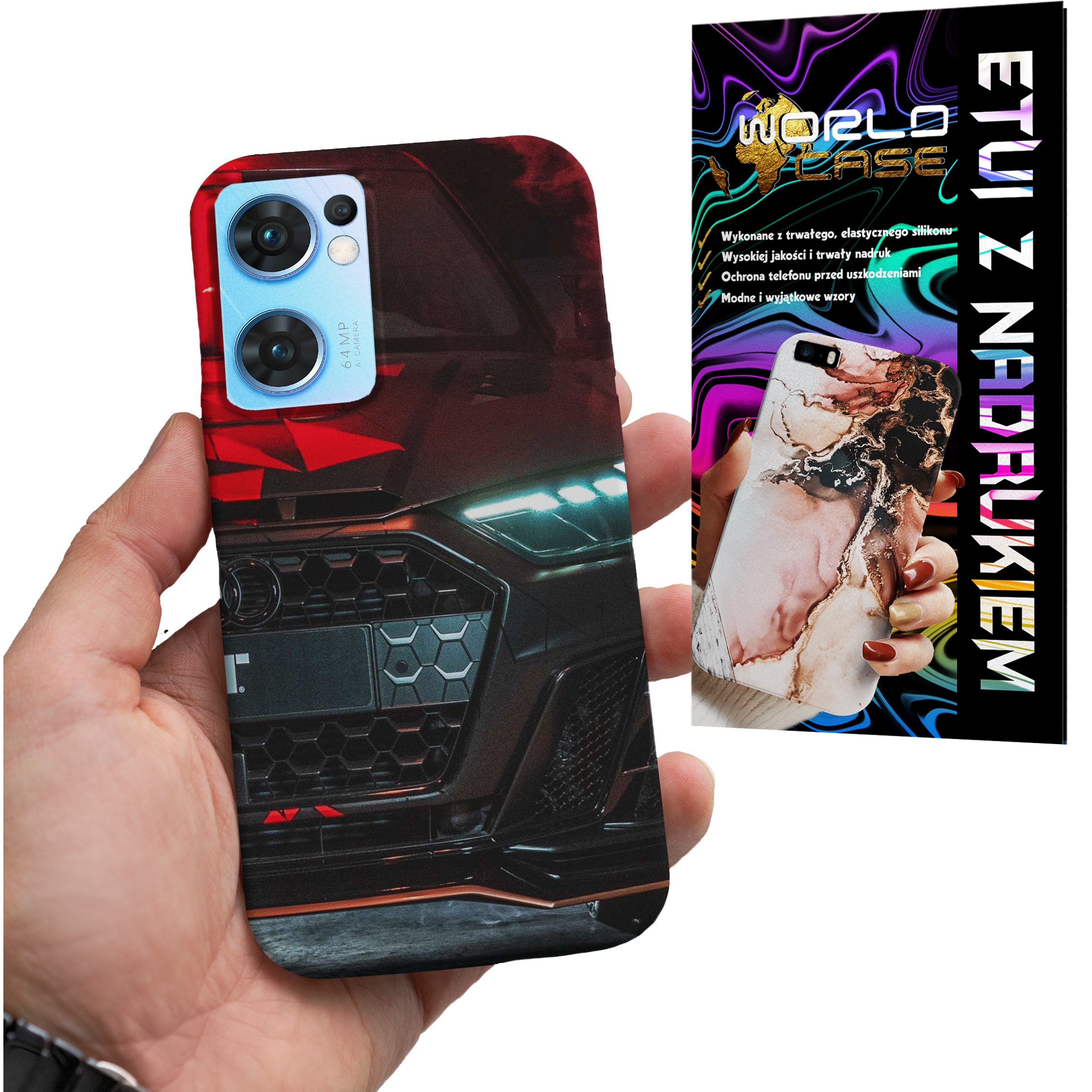 ETUI CASE DO OPPO FIND X5 LITE - AUDI AUTO FAN WZORY MERCEDES ITP