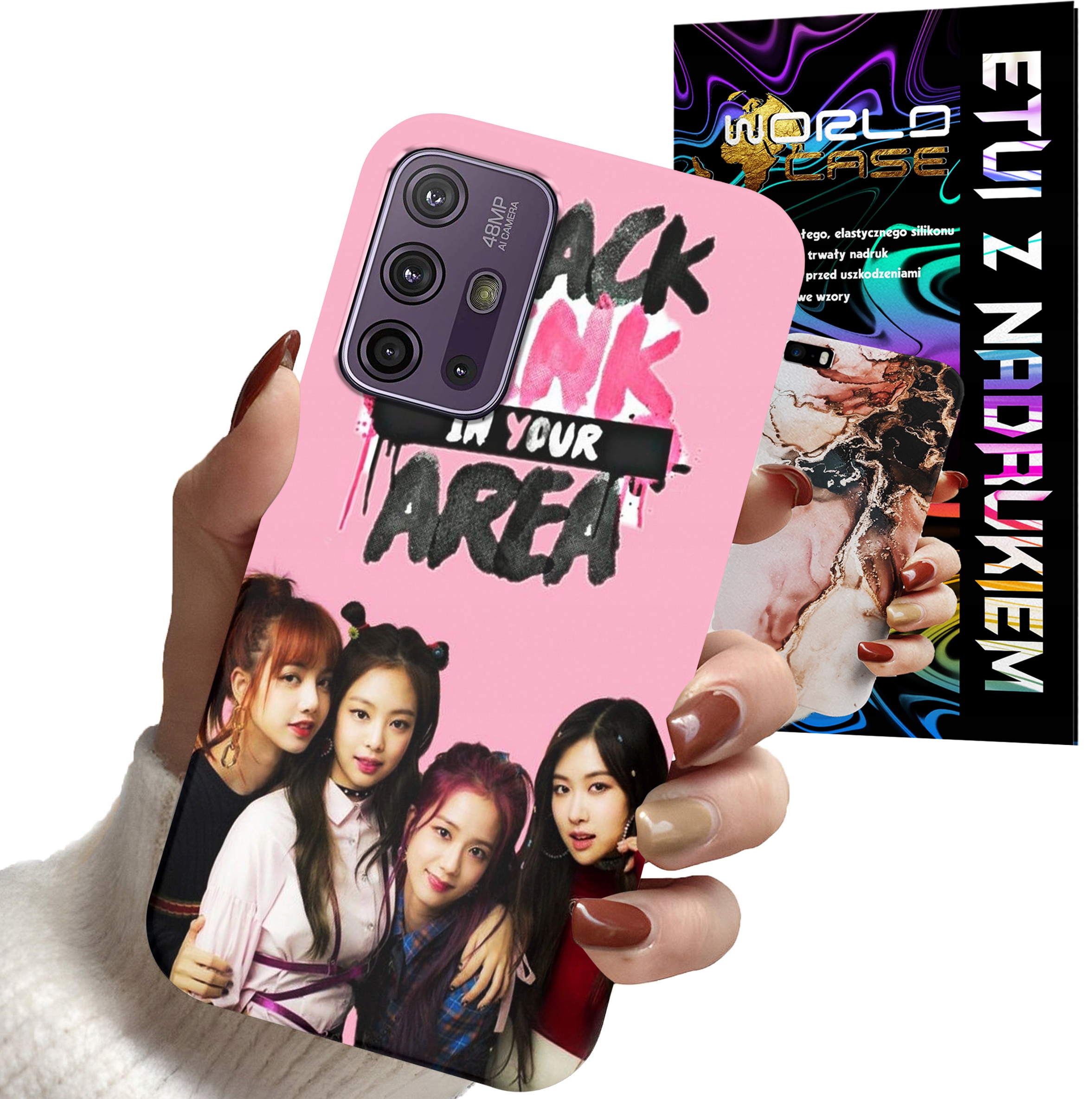ETUI CASE DO MOTOROLA MOTO G10 POWER - BLACKPINK DAMSKIE WZORY KPOP BTS GOT