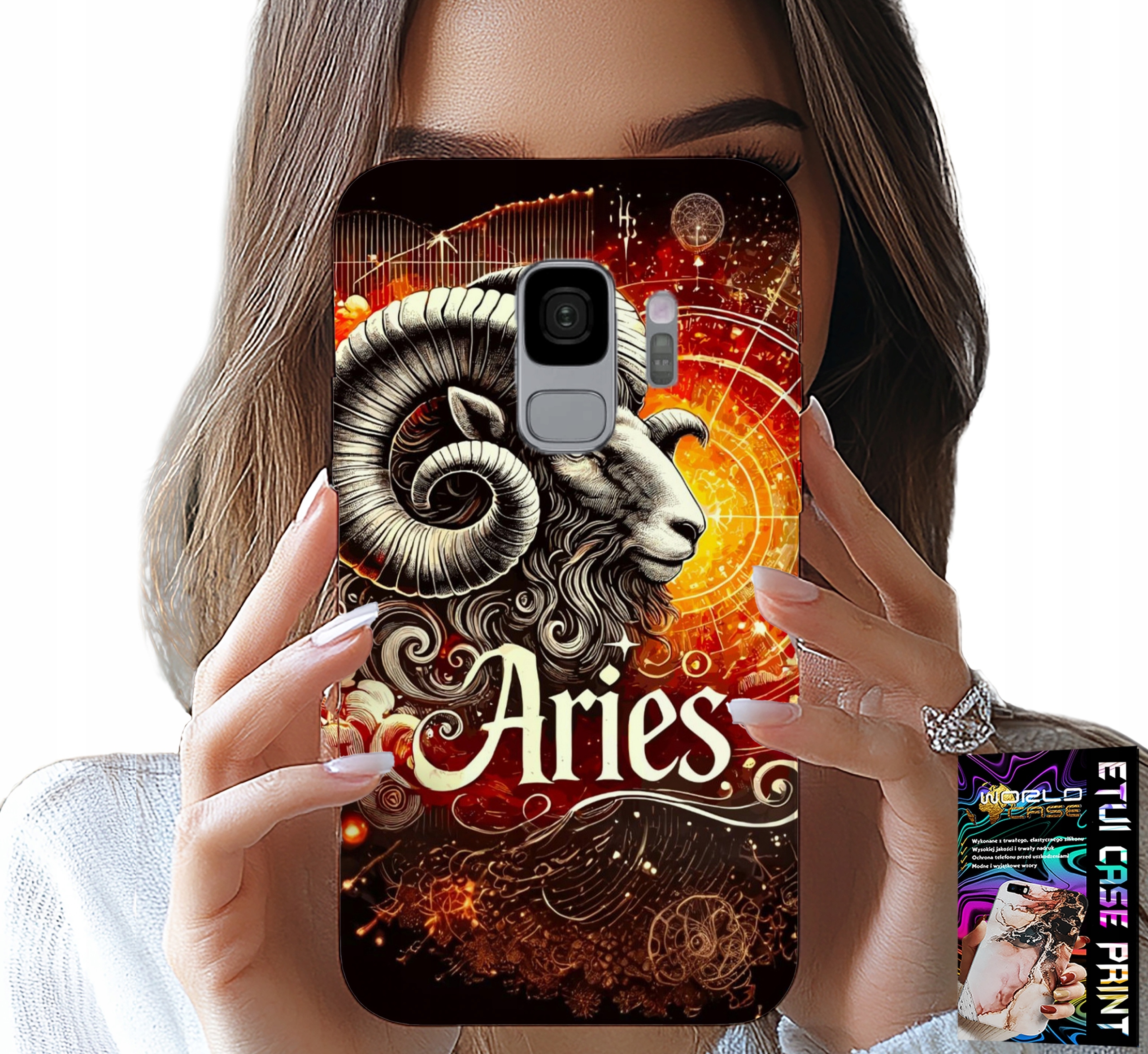 ETUI DO SAMSUNG GALAXY S9 - ZNAK ZODIAKU, KOZIOROŻEC, ASTRONOMIA