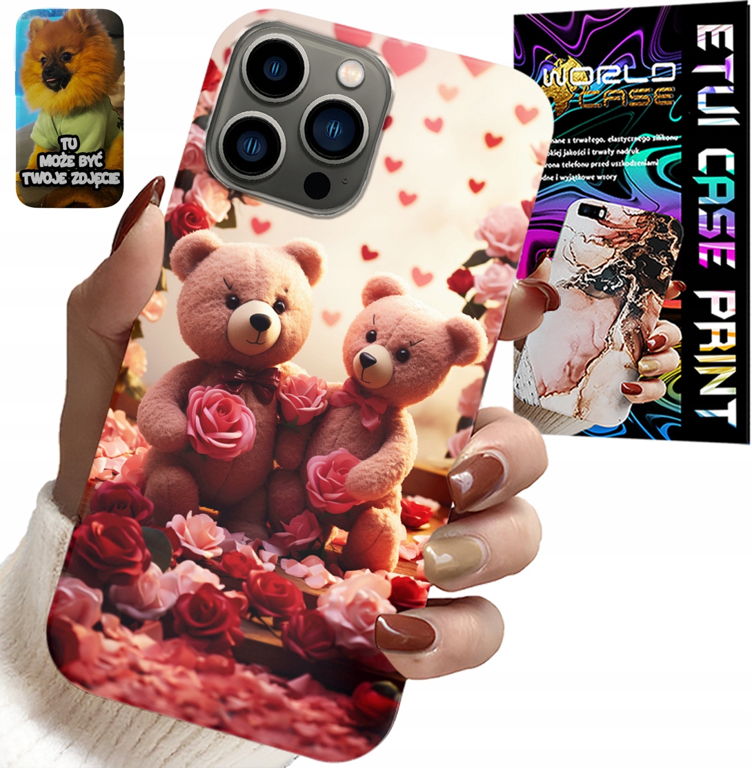 ETUI DO IPHONE 13 PRO - MISIE, LOVE YOU, SERCA WIELE WZORÓW CASE