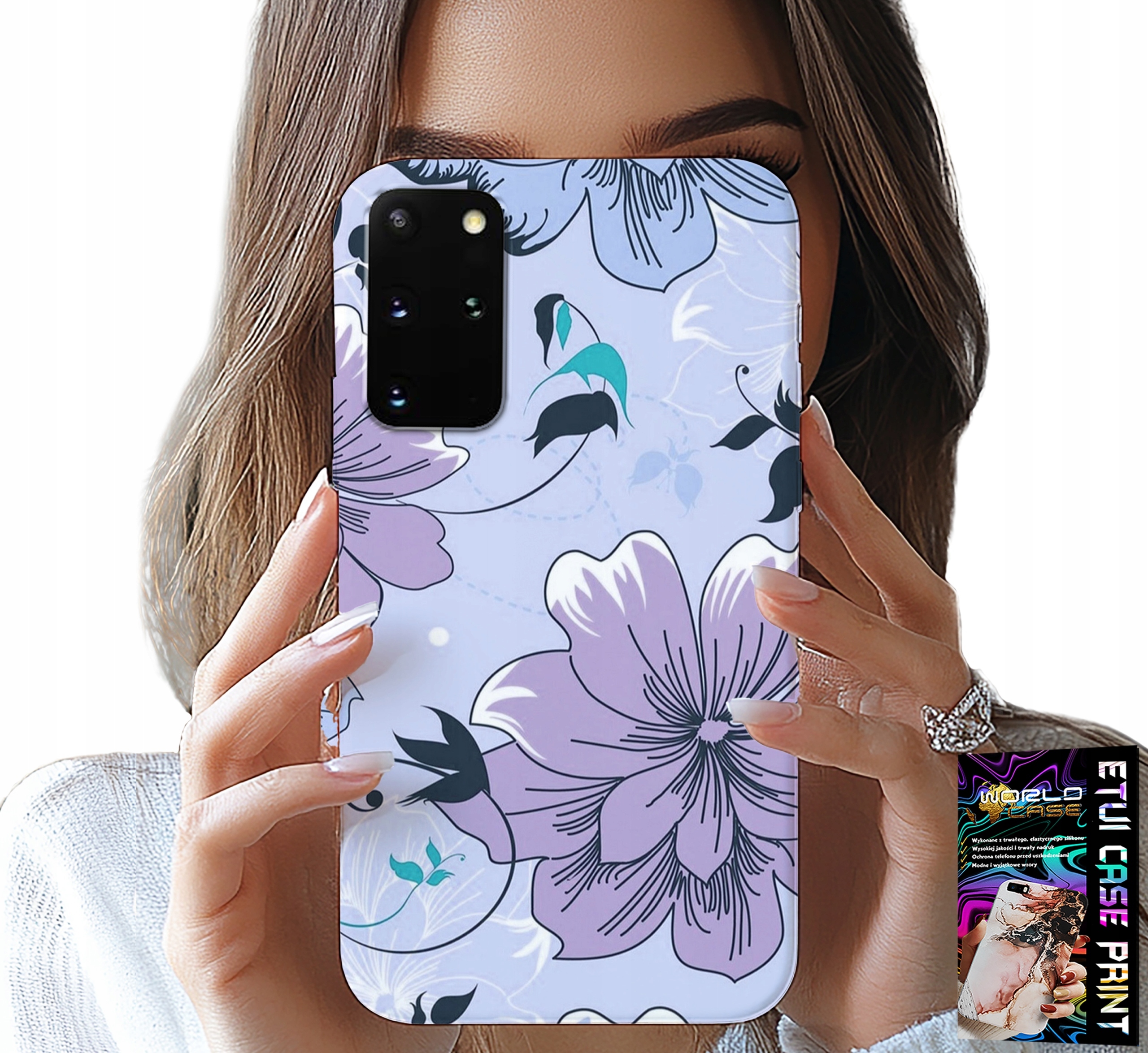ETUI DO SAMSUNG GALAXY S20 PLUS - KWIATKI KWIECISTE MODNE WZORY PLECKI