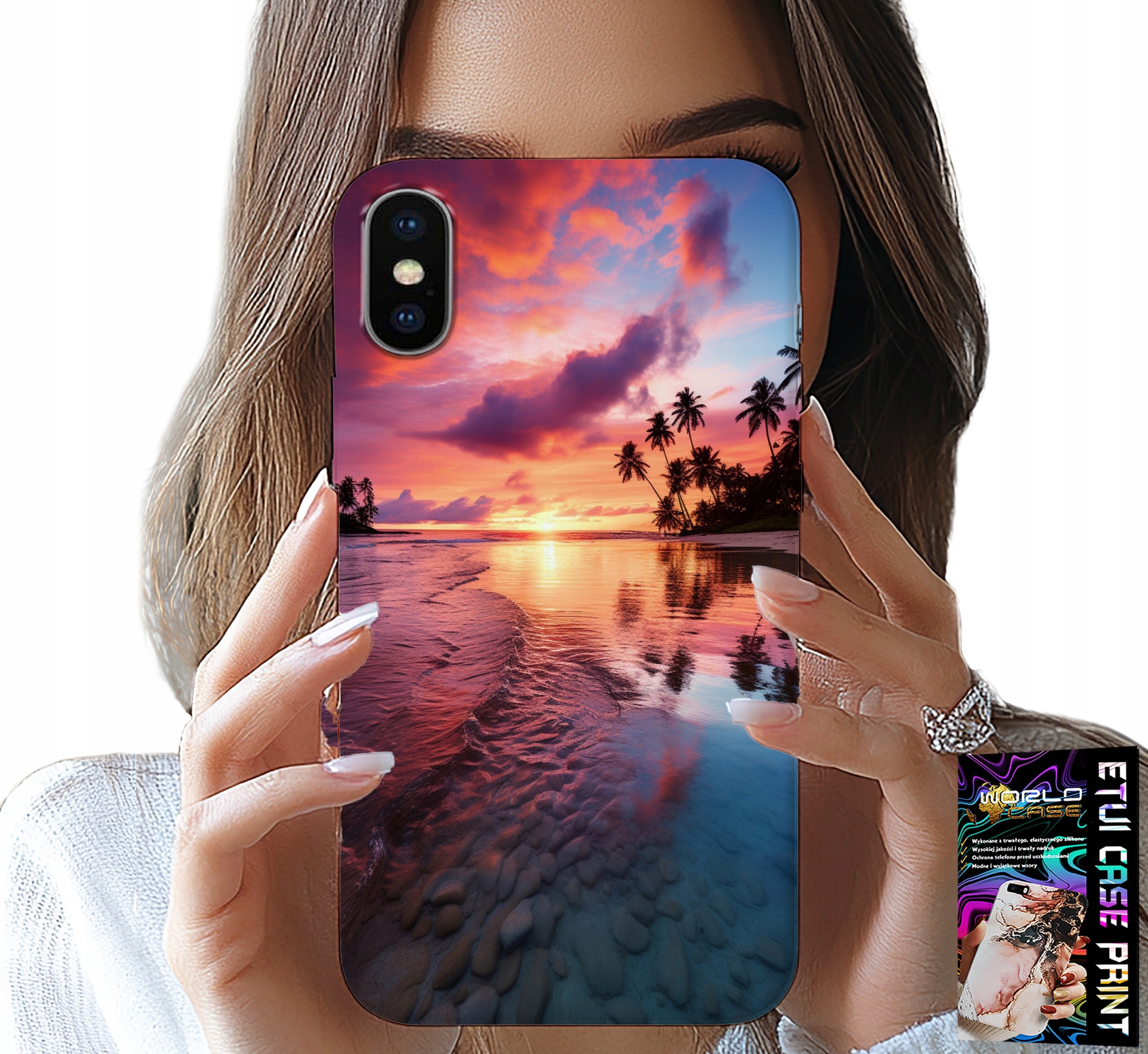 ETUI DO IPHONE XS MAX - PLAŻA WAKACJE WYSPA PIĘKNE WIDOKI +SZKŁO