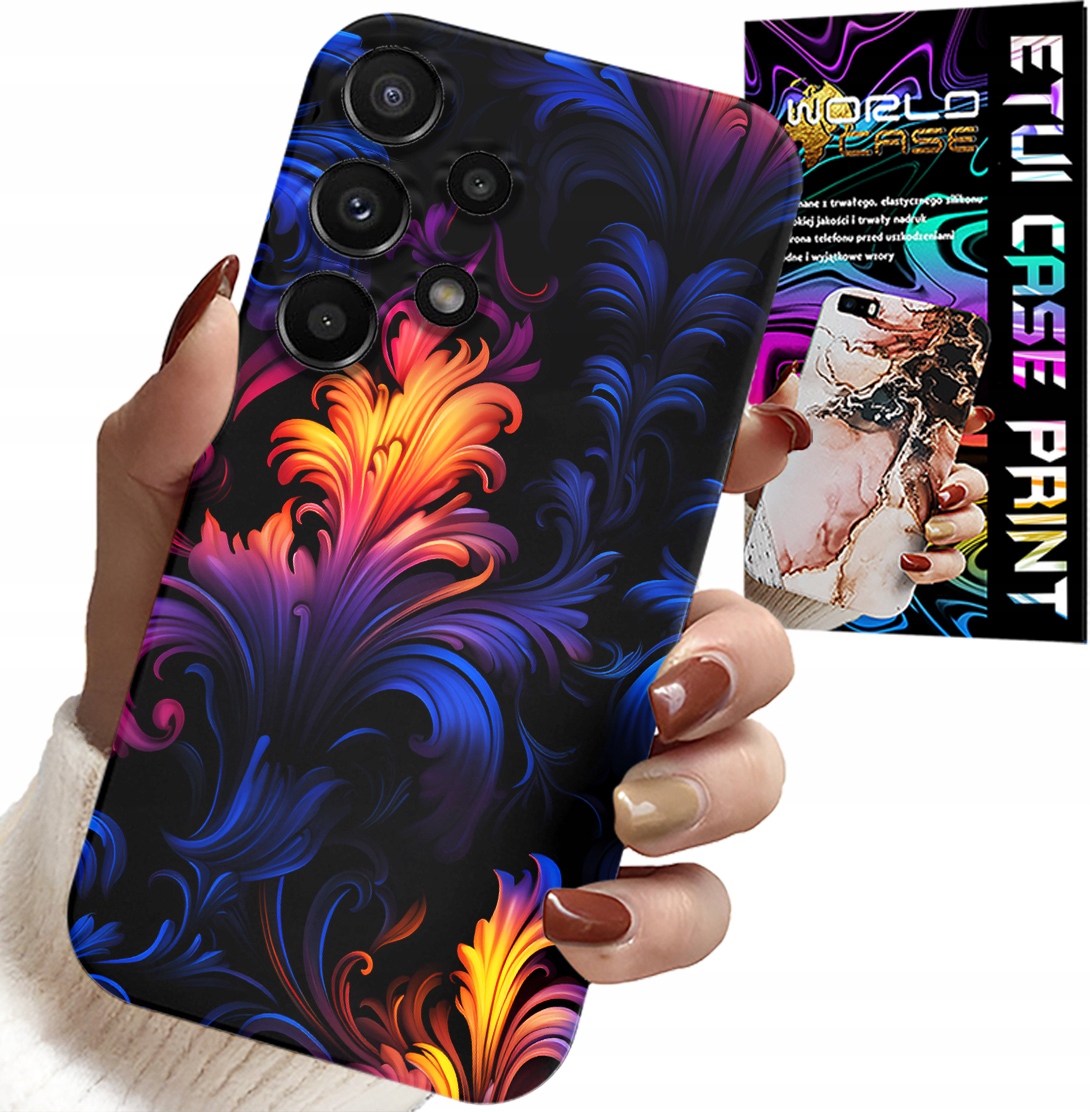 ETUI DO SAMSUNG GALAXY A32 5G - ABSTRAKCYJNE KOLOROWE WZORY + FOLIA
