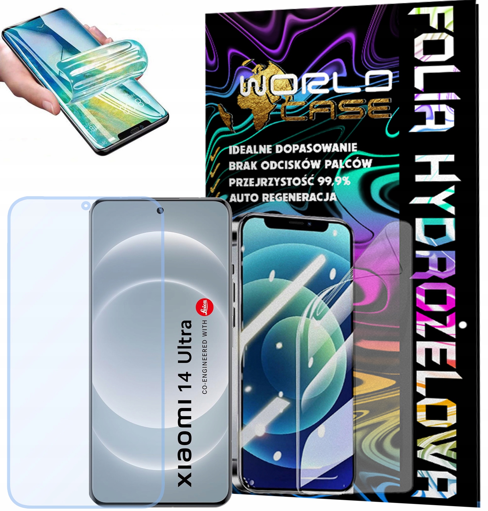 FOLIA HYDROŻELOWA OCHRONNA DO XIAOMI 14 ULTRA NA EKRAN MOCNA WYTRZYMAŁA