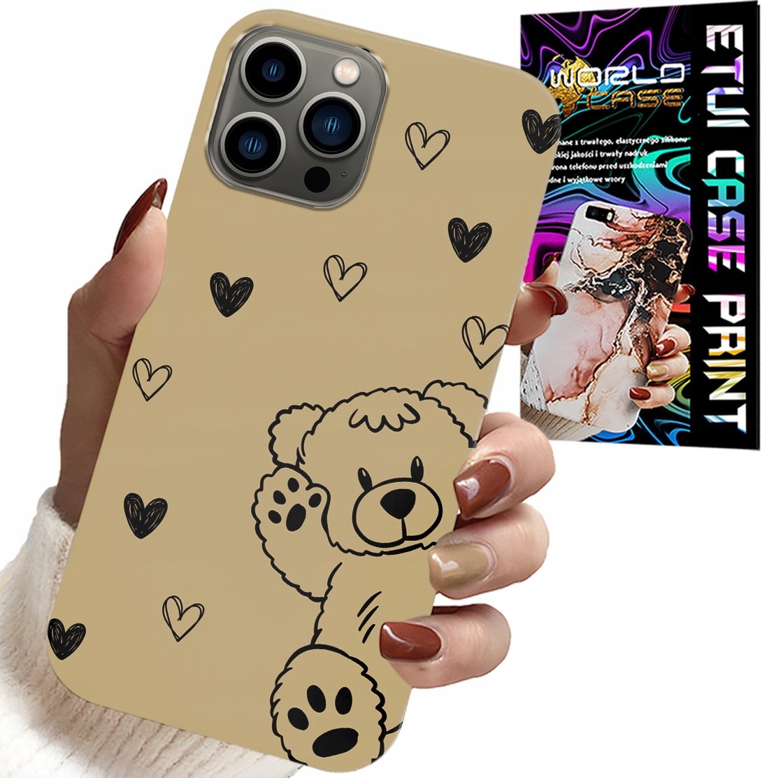 ETUI DO IPHONE 12 PRO - MIŚ PLUSZAK WZORY DLA NAJMŁODSZYCH CASE