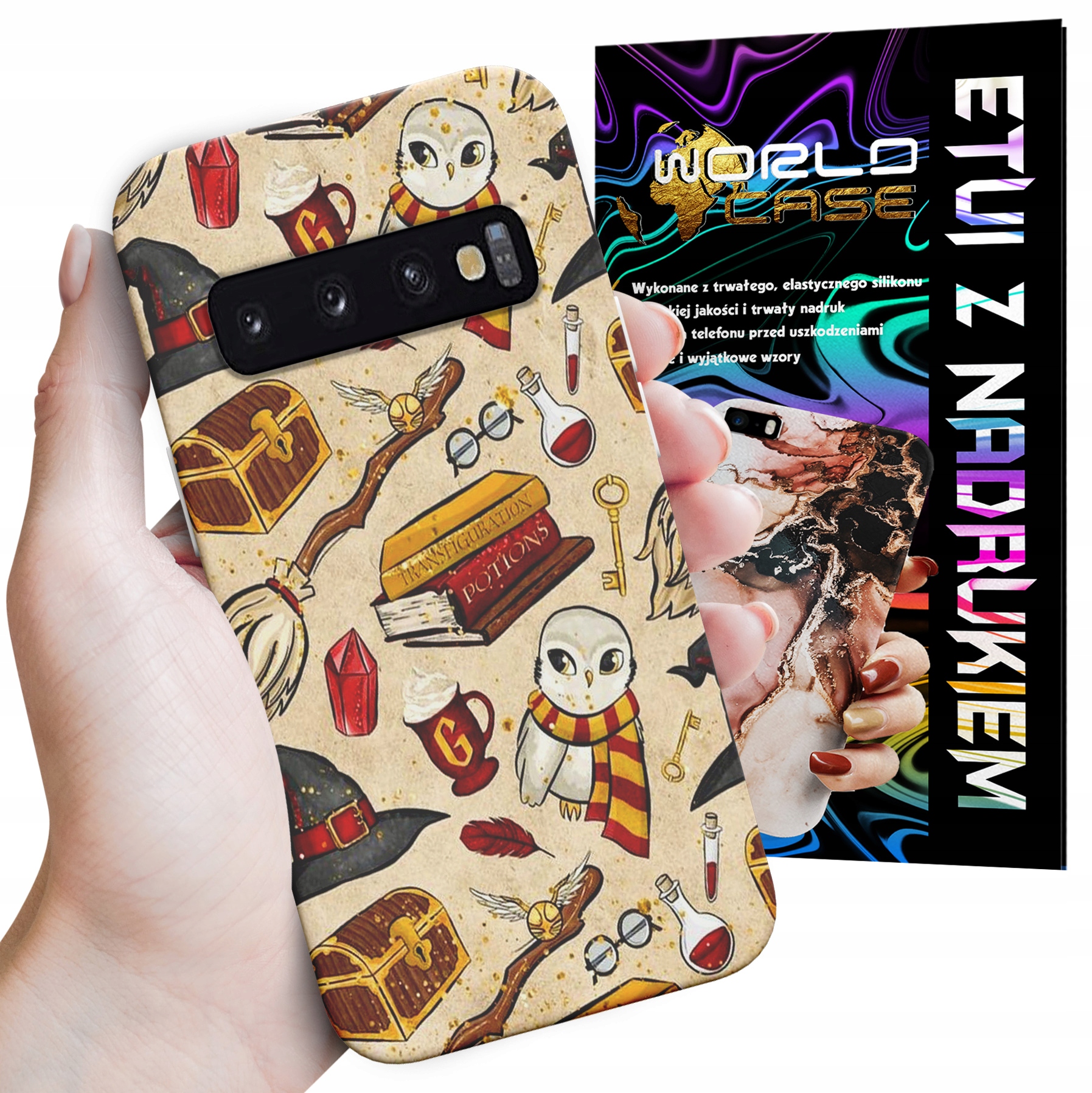ETUI CASE DO SAMSUNG S10+ PLUS - POTTER WZORY WIELE WZORÓW DLA FANA MAGI