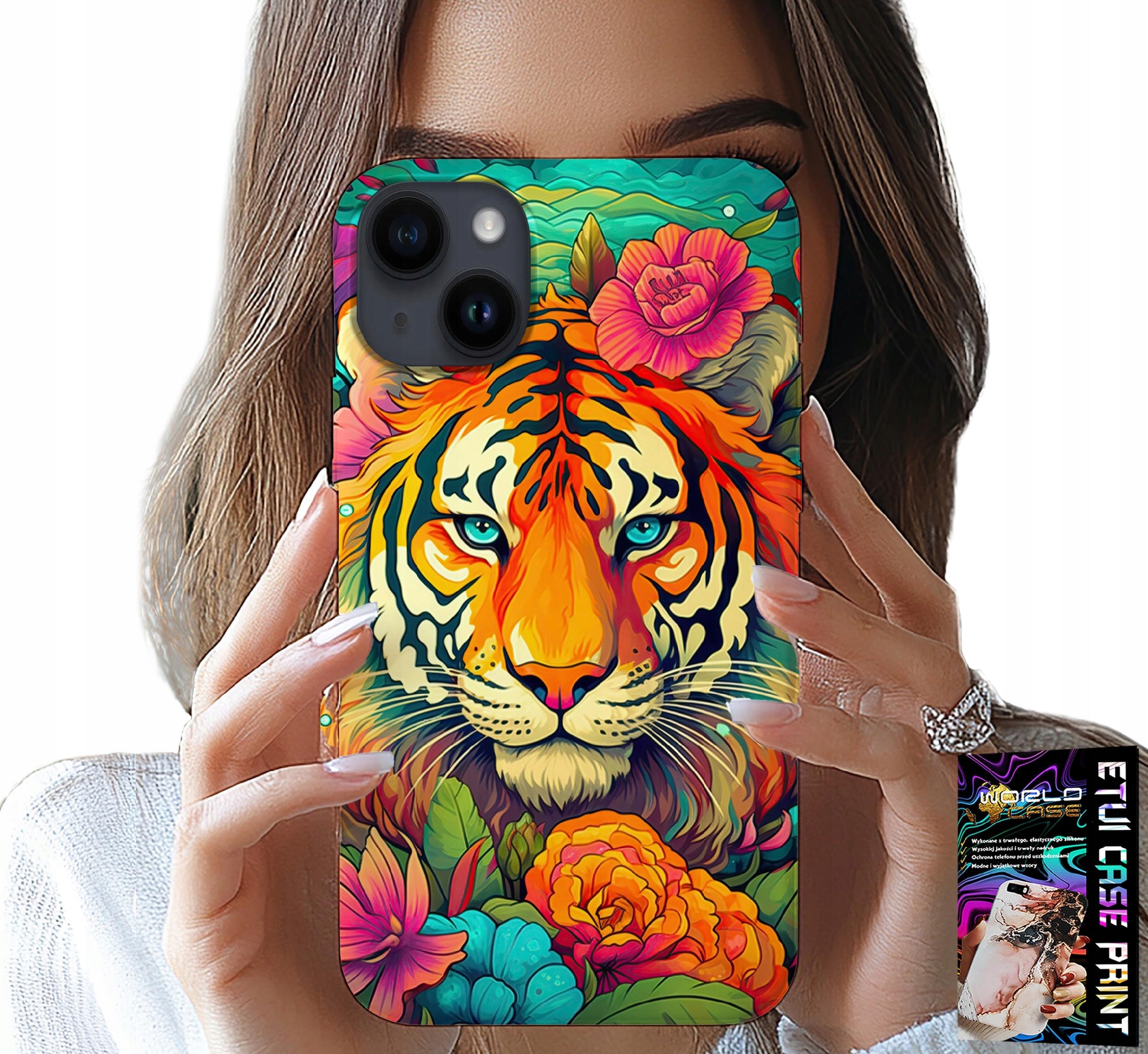 ETUI DO IPHONE 14 PLUS - ZWIERZĘCE WZORY TYGRYS TYGRYSEK CASE
