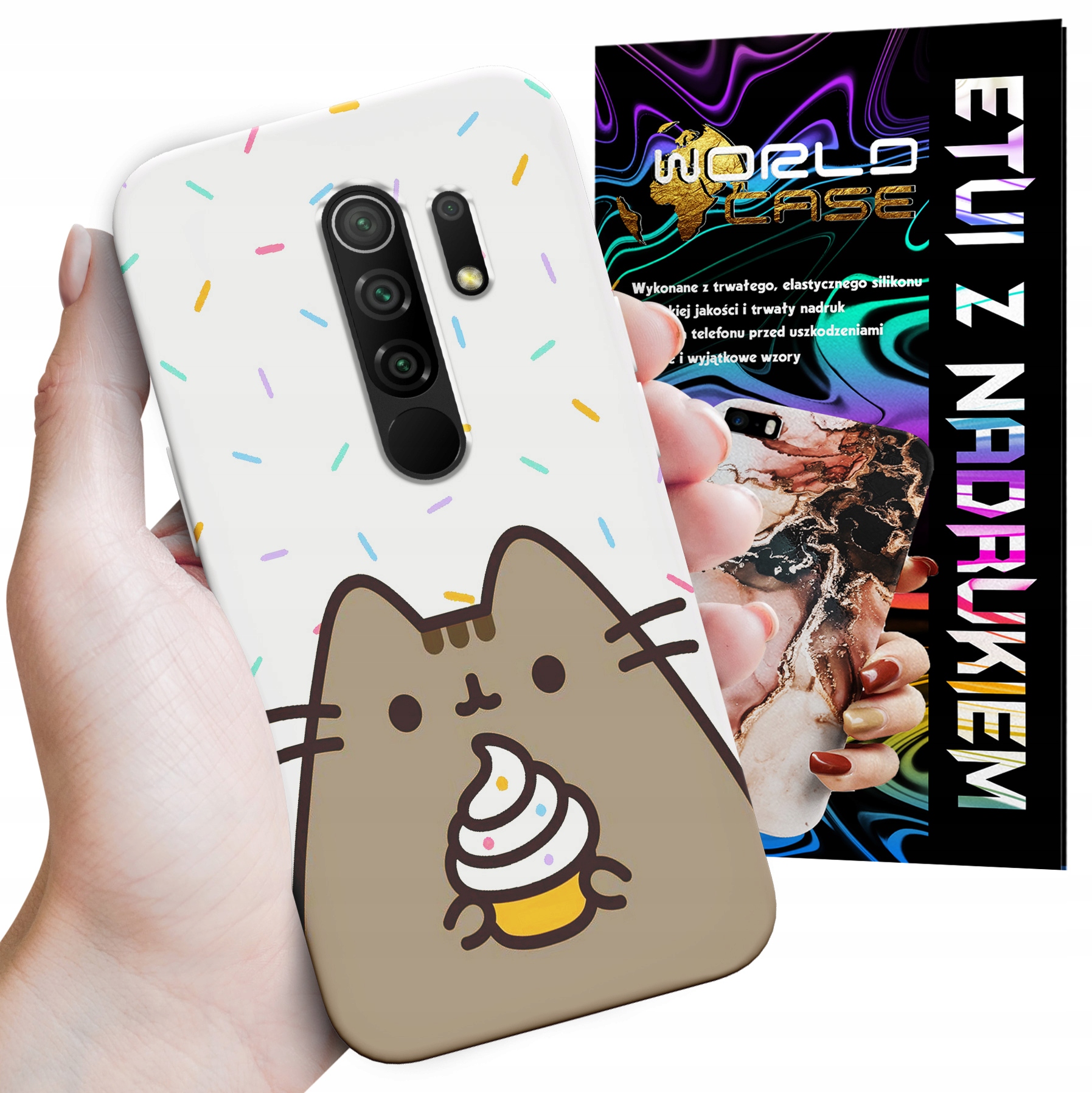 ETUI CASE DO XIAOMI REDMI 9 - SŁODKI KOTEK KOT OBUDOWA PLECKI