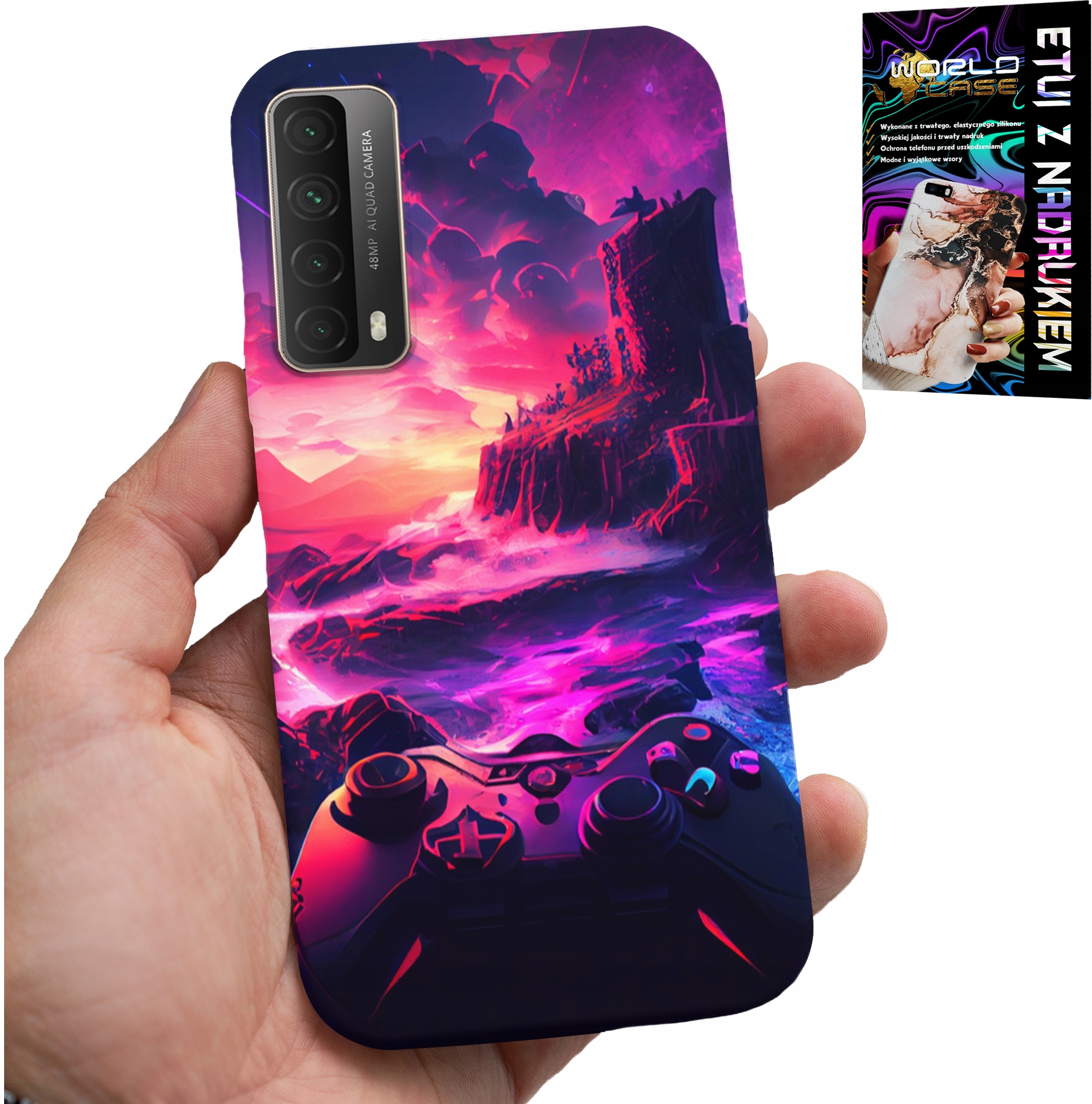 ETUI DO HUAWEI P SMART 2021 - CASE DLA GRACZA, WZORY Z GIER, PREZENT