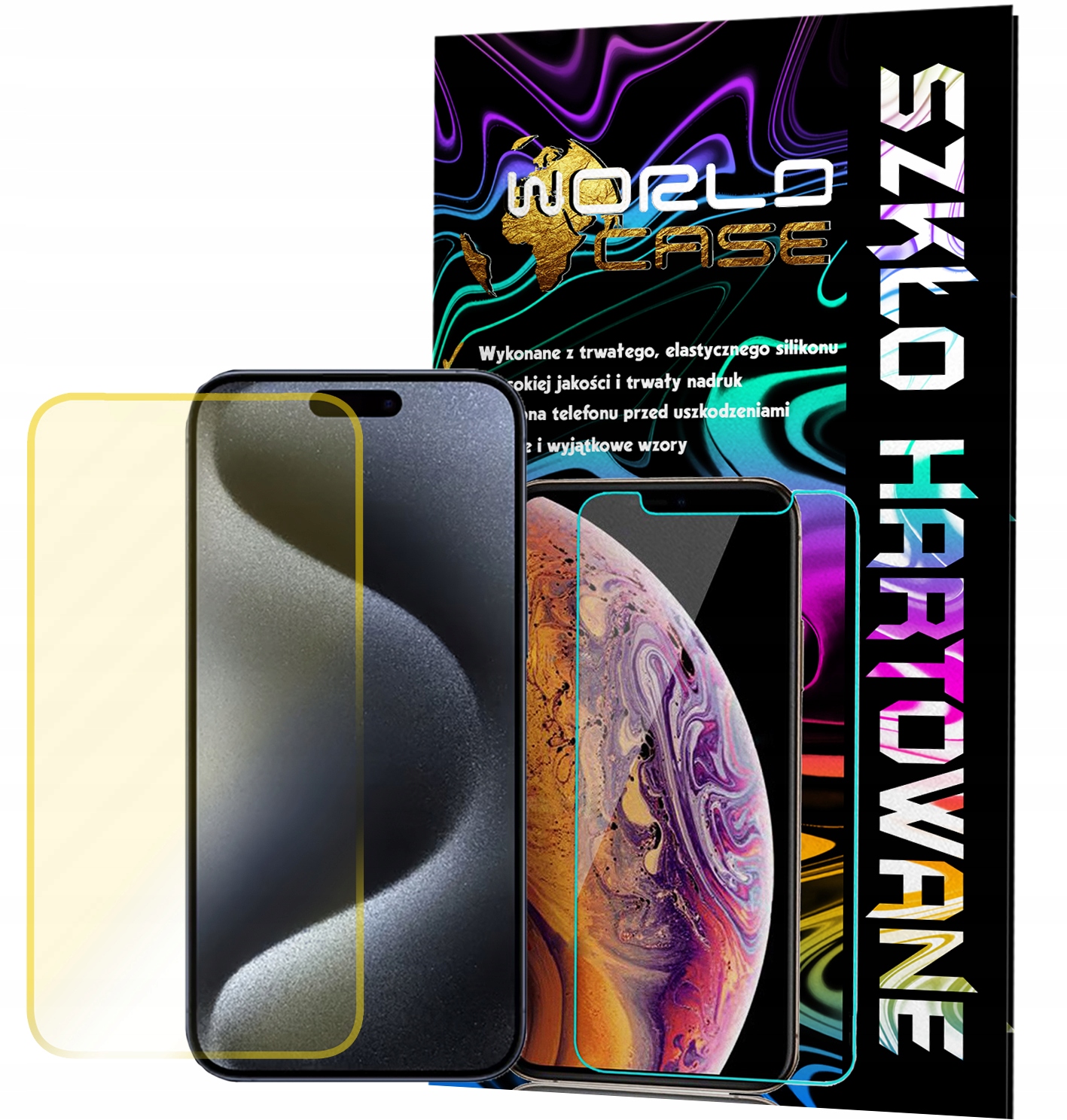 SZKŁO HARTOWANE DO APPLE IPHONE 15 PRO MAX NA EKRAN SZKIEŁKO OCHRONNE