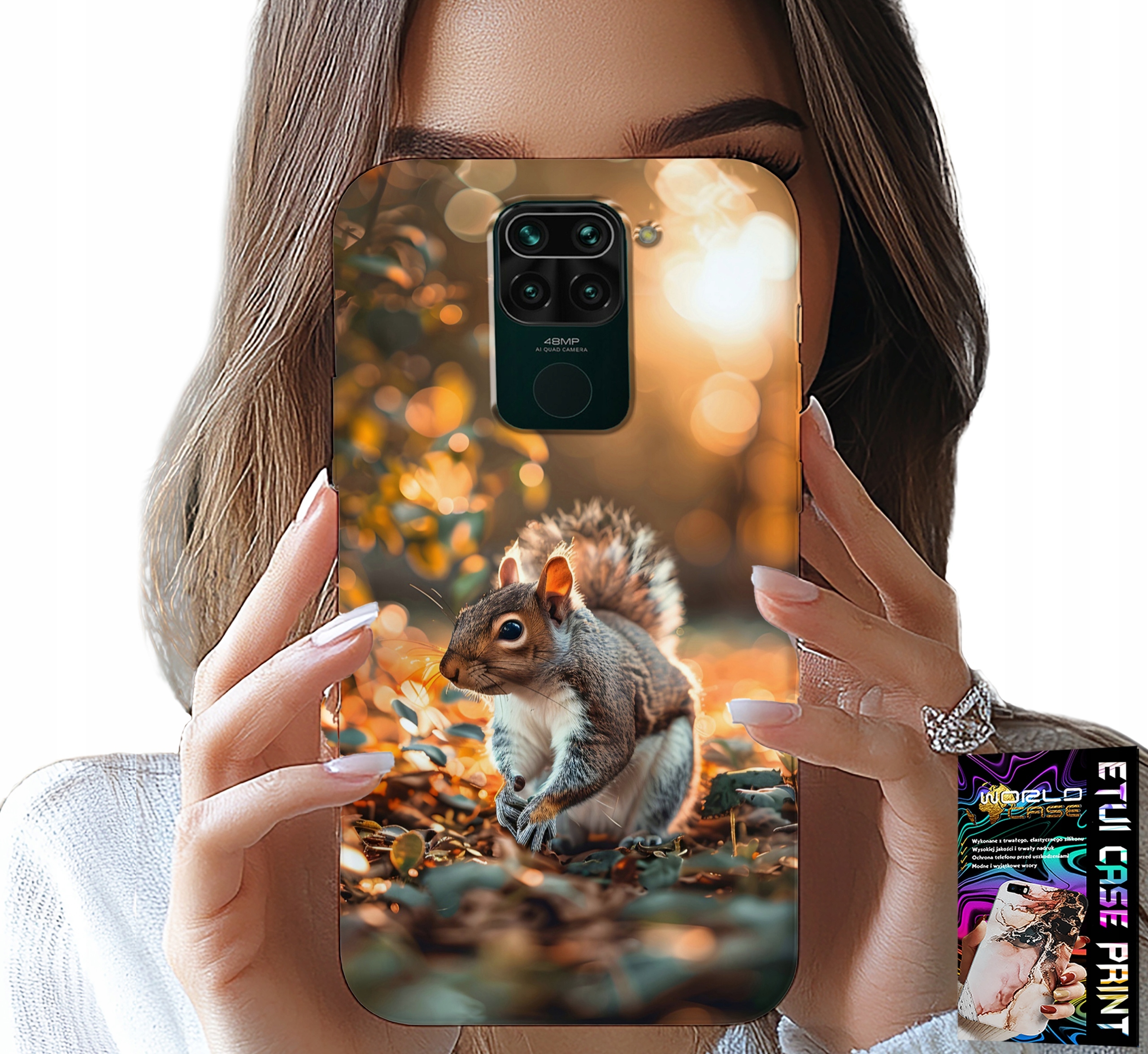 ETUI DO XIAOMI NOTE 9 - SŁODKA WIEWIÓRKA, CASE Z WŁASNYM MOTYWEM