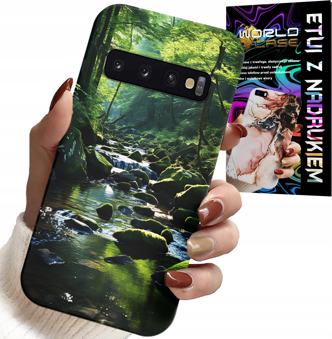 ETUI DO SAMSUNG GALAXY S10 PLUS - LAS RZEKA STRUMIEŃ PRZYRODA WIDOKI