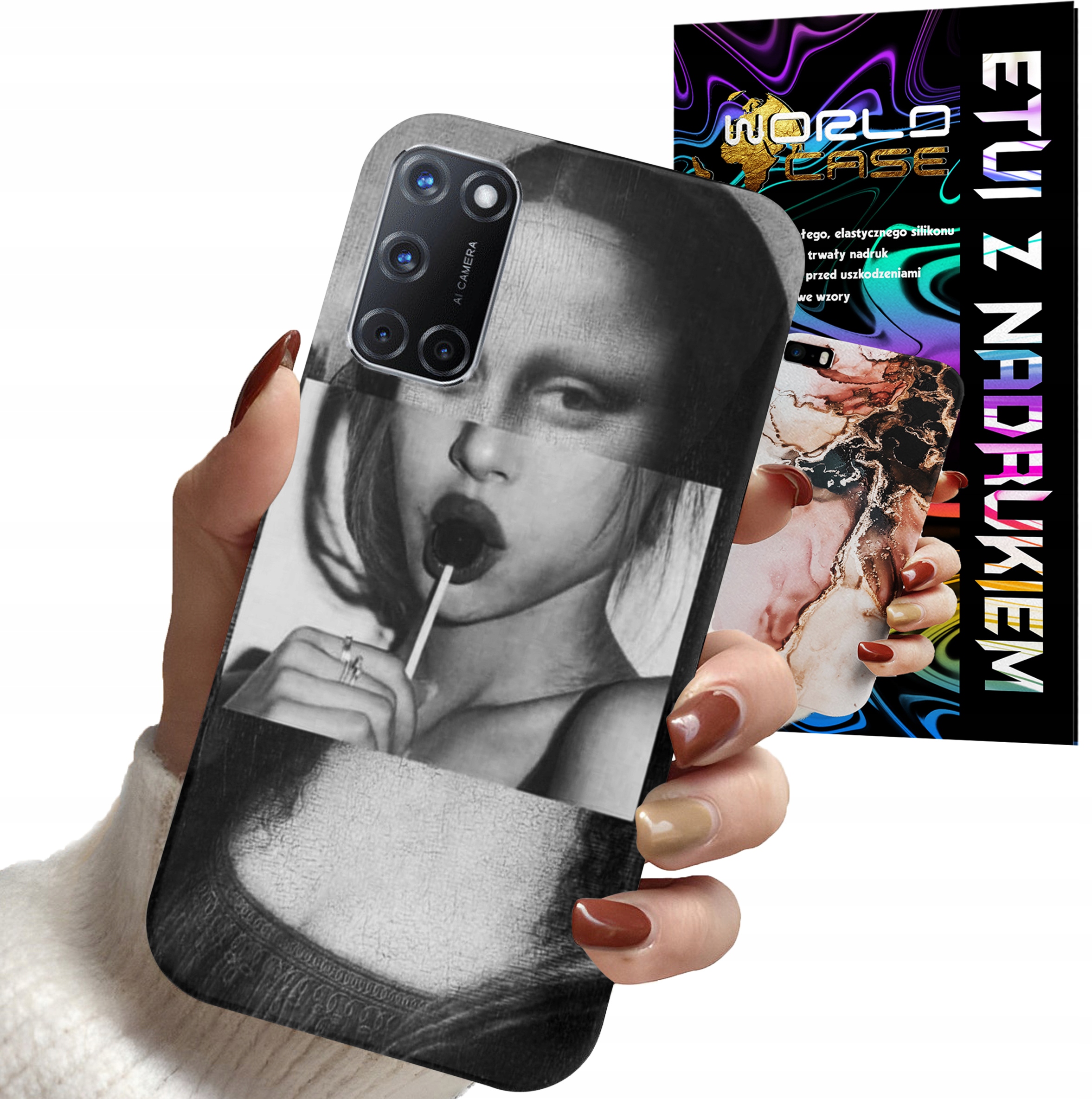 ETUI CASE DO OPPO A52 - MONA LISA WZORY DLA KOBIET PLECKI OBUDOWA