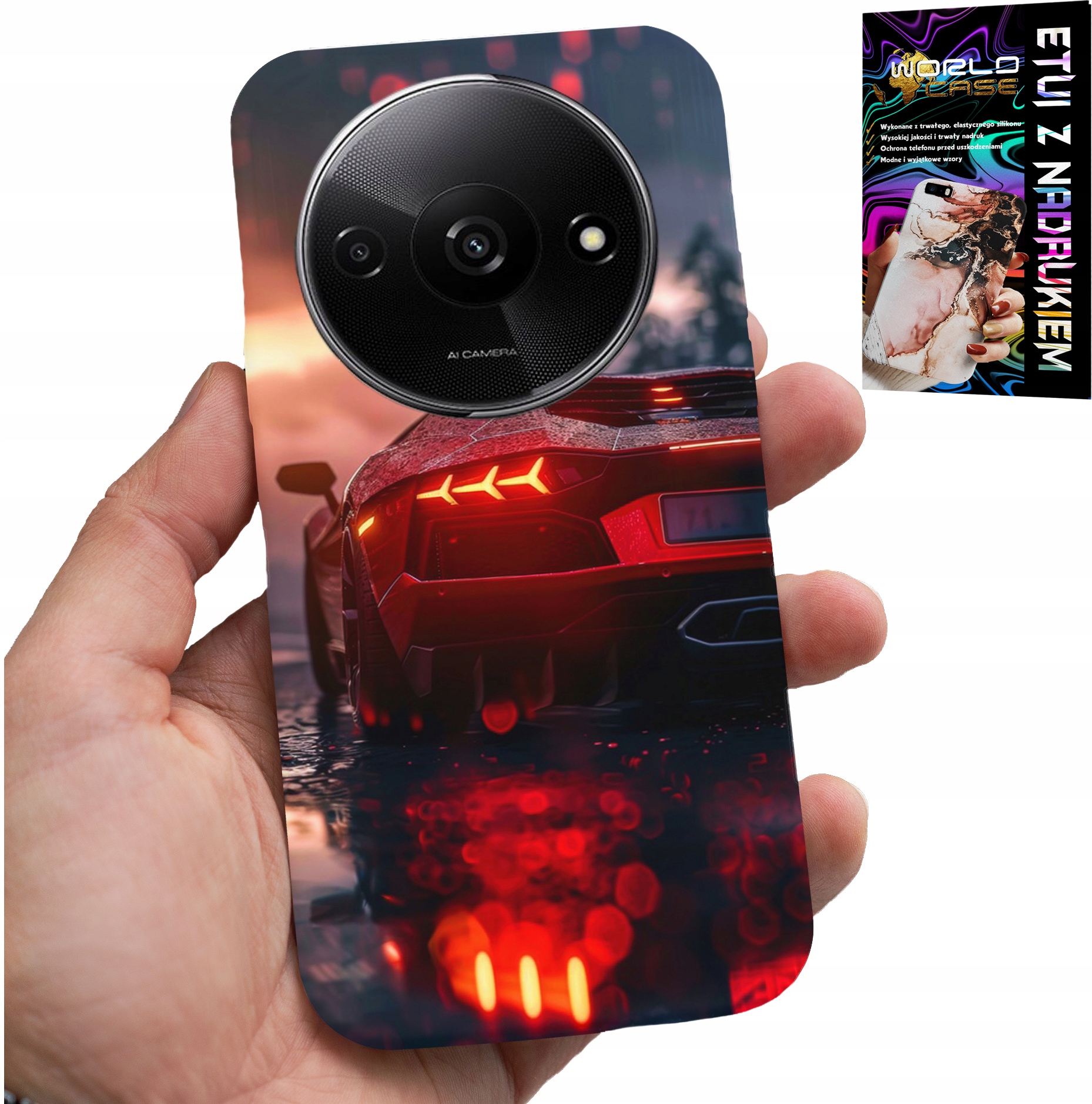 ETUI DO XIAOMI REDMI A3 - LUKSUSOWE SAMOCHODY, MEGA WZORY, OBUDOWA