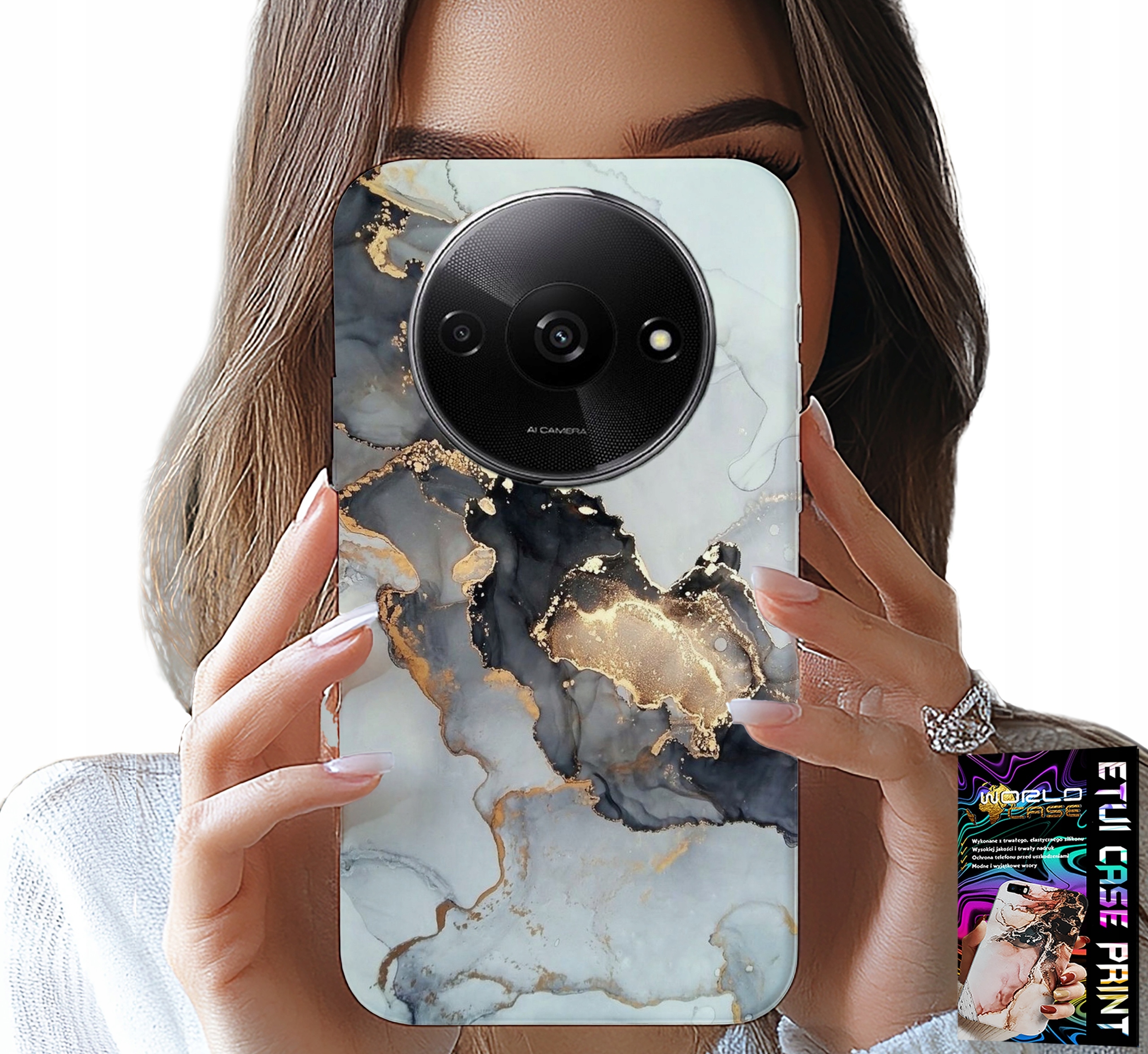 ETUI DO XIAOMI REDMI A3 - ELEGANCKI MARMUREK MODNE KOBIECE WZORY