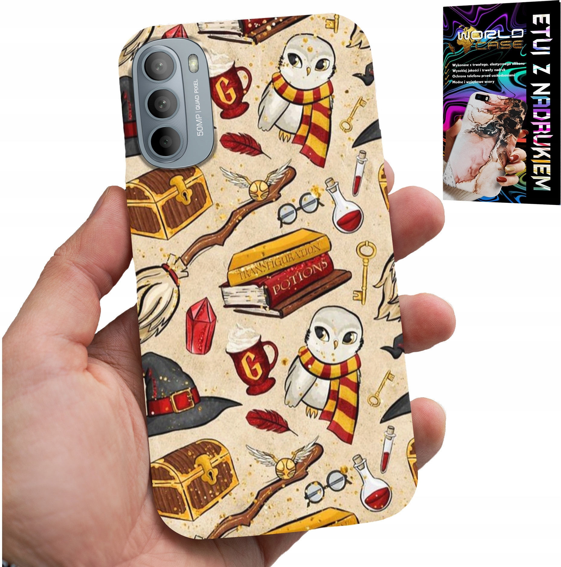 ETUI DO MOTOROLA G31 / G41 - CASE DLA FANA MAGII MAGÓW RÓŻDŻKA +FOLIA