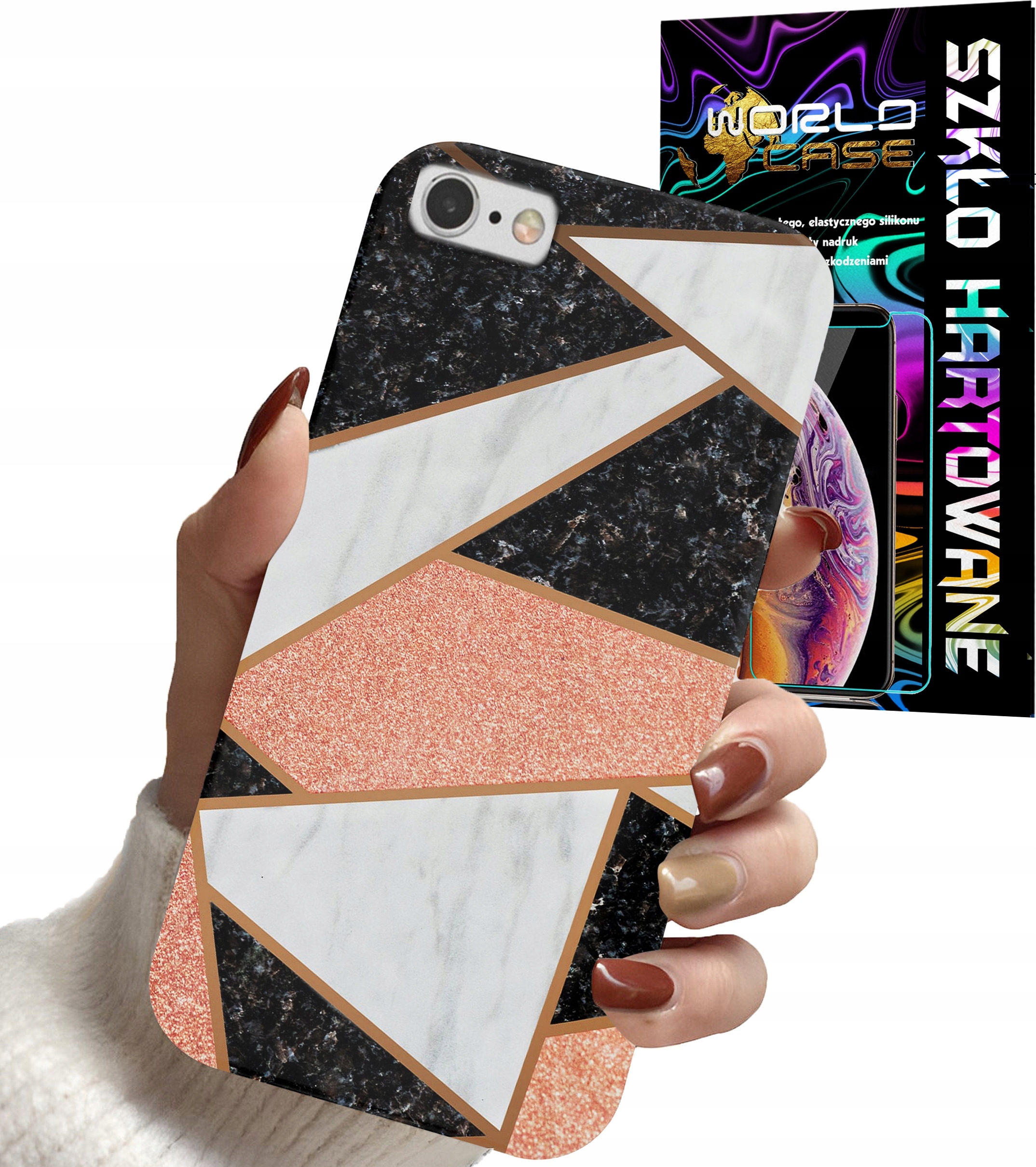 ETUI DO IPHONE 6 PLUS - ELEGANCKIE MODNE WZORY DLA KOBIET + SZKŁO