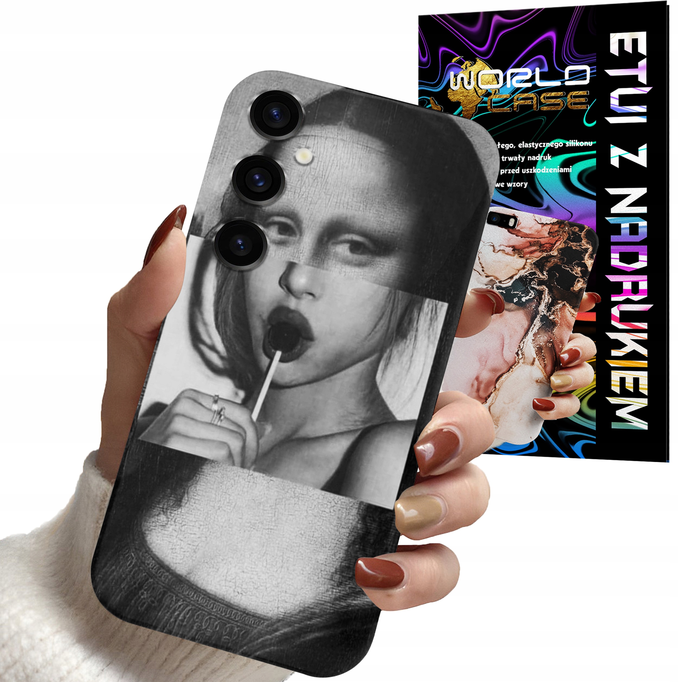 ETUI CASE DO SAMSUNG S24 - MONA LISA WZORY DLA KOBIET PLECKI OBUDOWA
